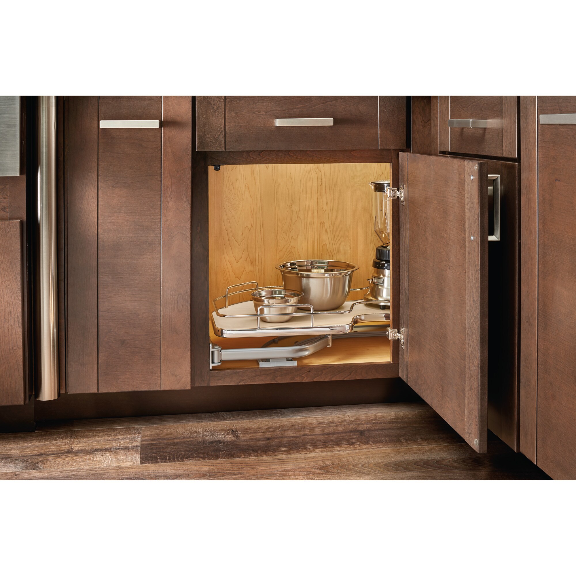 Rev-A-Shelf 27.56-in W x 6.5-in H 1-Tier Cabinet-mount Wood Soft