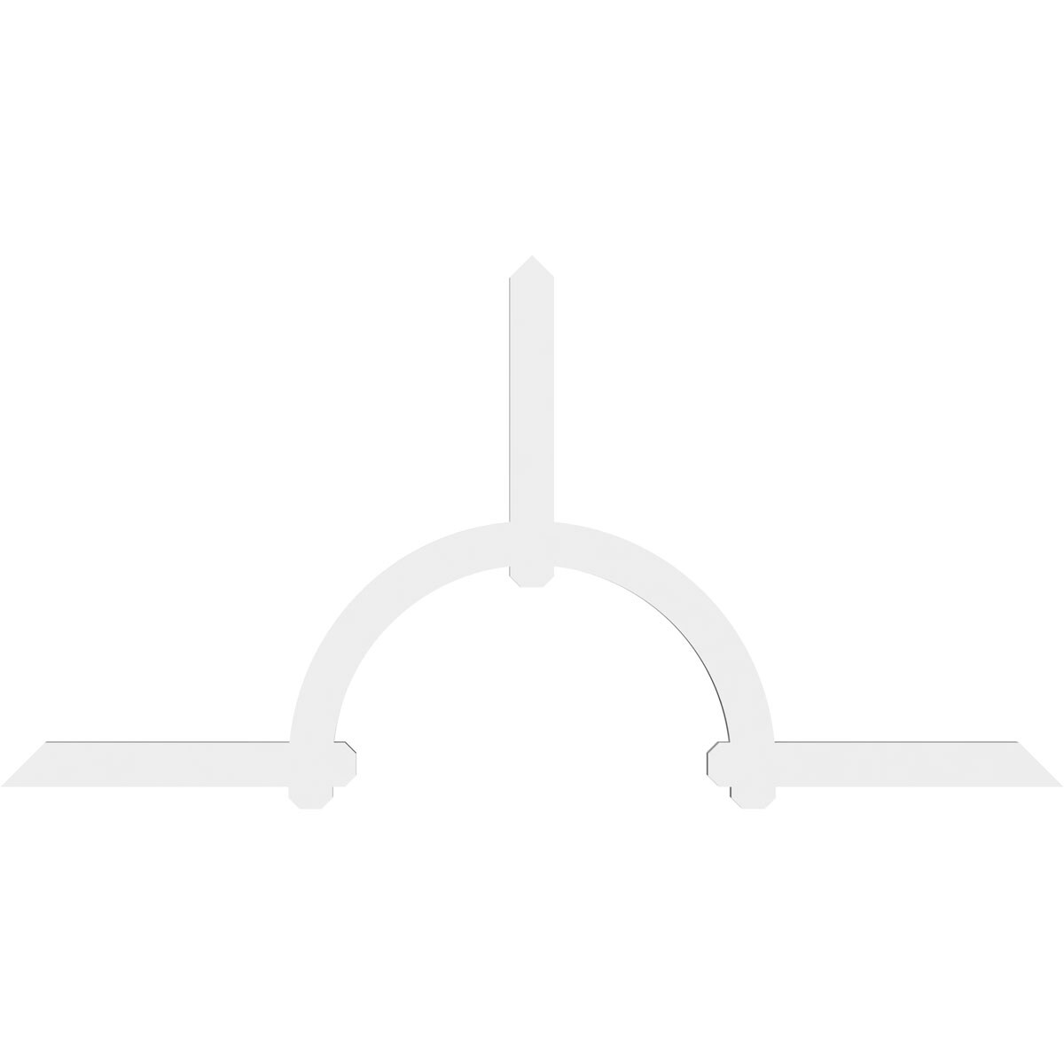 Ekena Millwork GBP096X48X0204ERI00 Exterior-Brackets-Braces - View #2