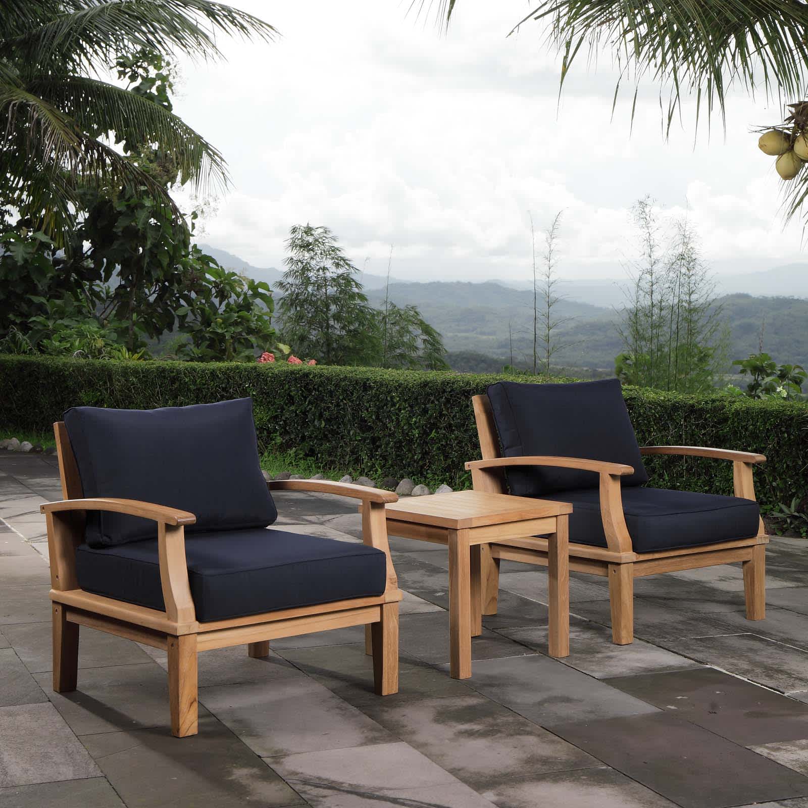 Modway EEI-1487-NAT-NAV-SET Patio-Conversation-Sets - View #2