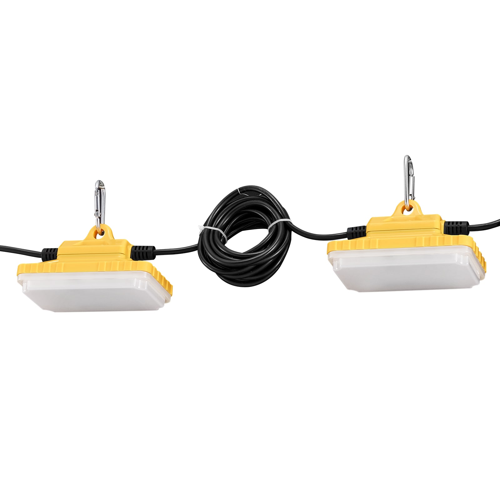 GIVIMO Construction String Lights 100-ft 150W 15000-Lumen LED 10-pc 5000-5500K IP65 Waterproof with Hooks ETL Listed for Job Site Temporary Lighting