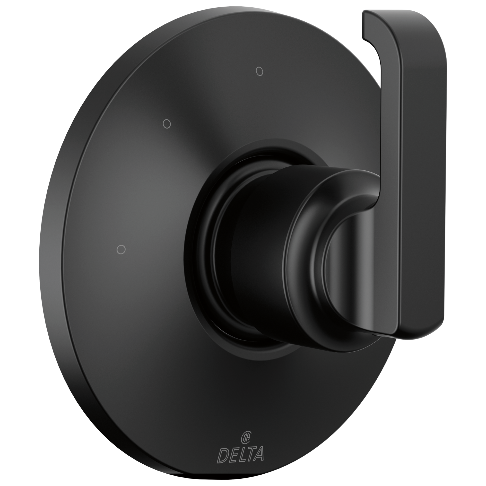 Delta T11889-BL Tetra Matte Black 2.5-Inches Universal Bathtub/Shower Diverter 0.5-Inches -ID