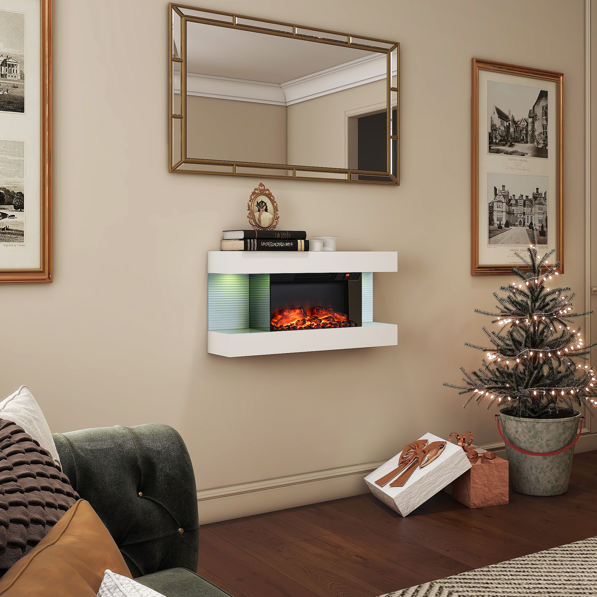 Mondawe OR-M6840B-TR Electric-Fireplaces - View #4