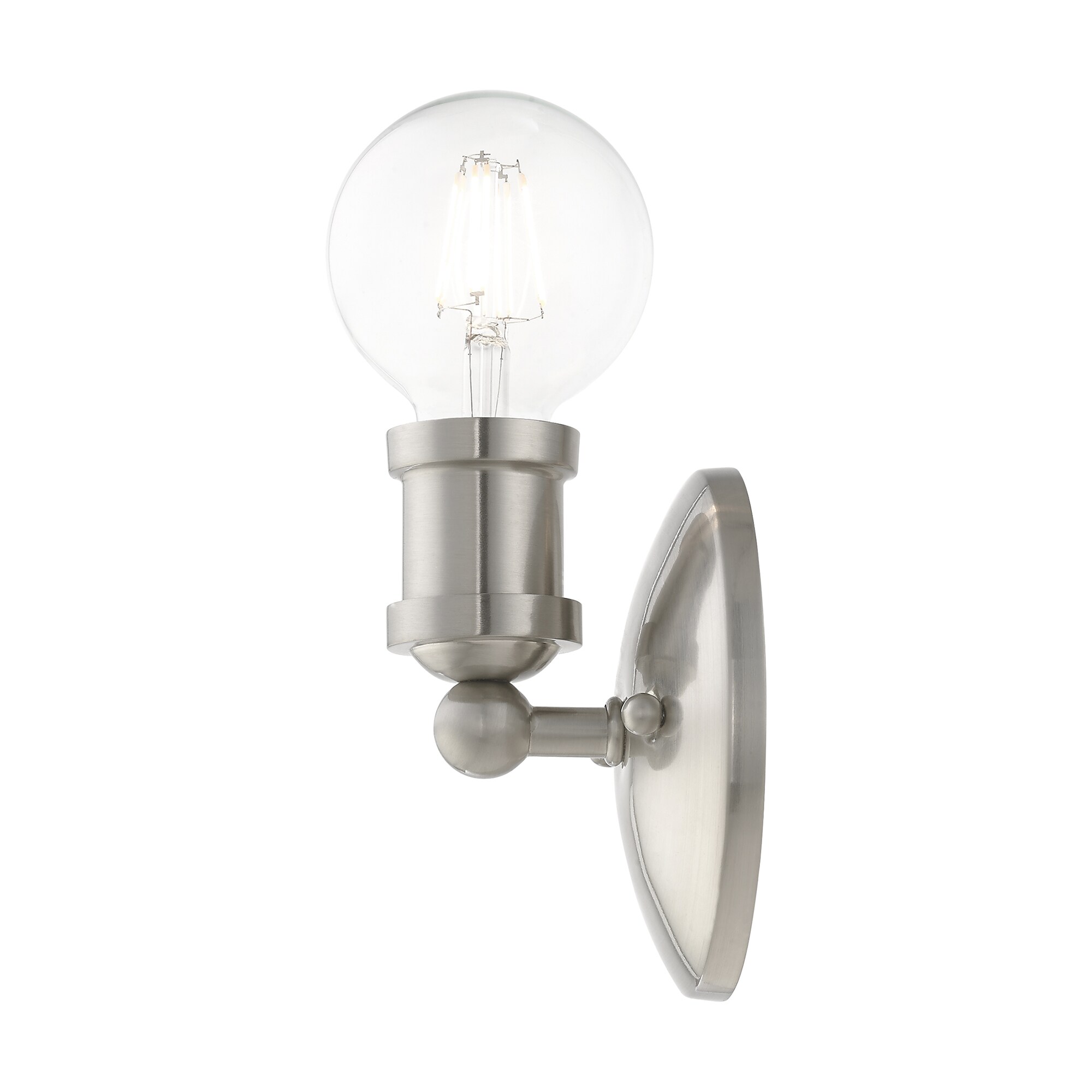 Lansdale Brushed Nickel 5'' Contemporary Single-Light Vanity Sconce