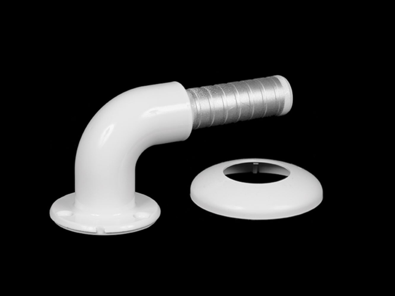 Capital Railing RADA90W 3-Inches White Vinyl Bracket For Multiple fence types