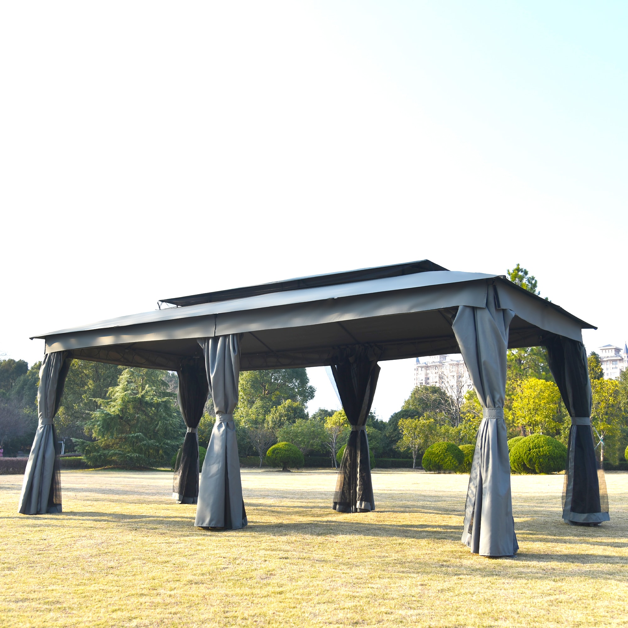 Forclover CBE-5PS0019BL Wood-Resin-Gazebos - View #2