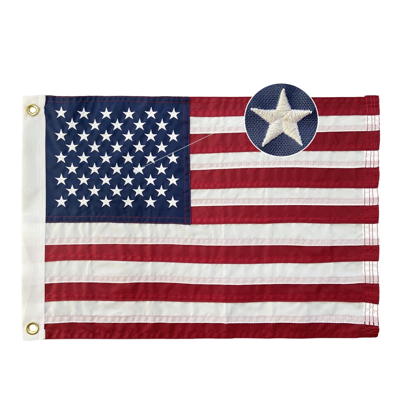 ITOPFOX American Flag 20x30 Inch Outdoor Heavy Duty Polyester