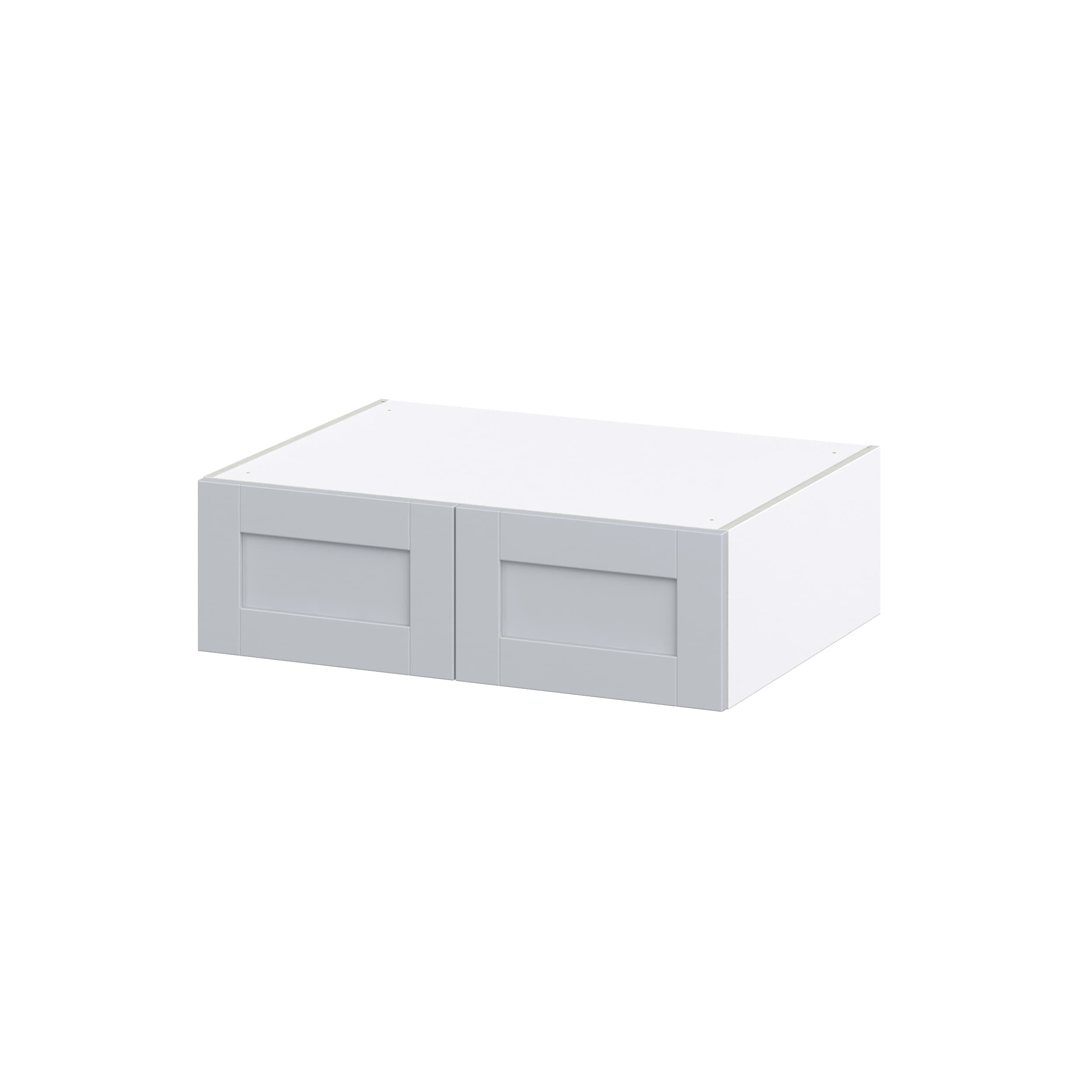 Hugo&Borg Beaumont 33-in W x 10-in H x 24-in D Slate Gray Wall Fully Assembled Cabinet (Recessed Panel Shaker Door Style)