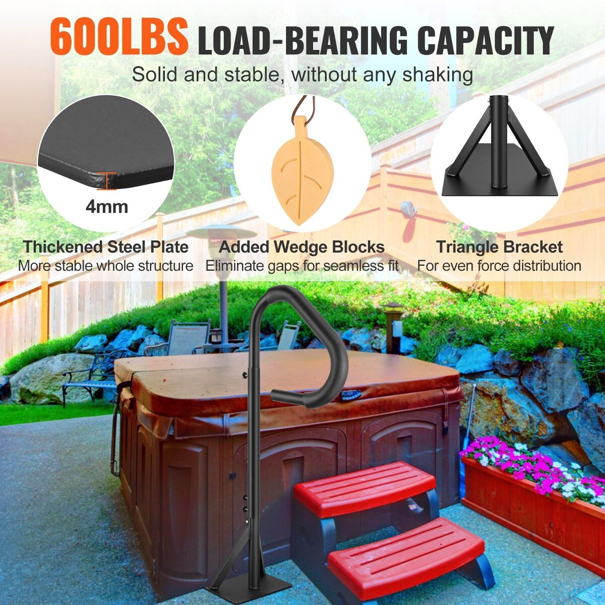 Tooliom D0102HPBR0T Hot-Tub-Spa-Steps - View #4