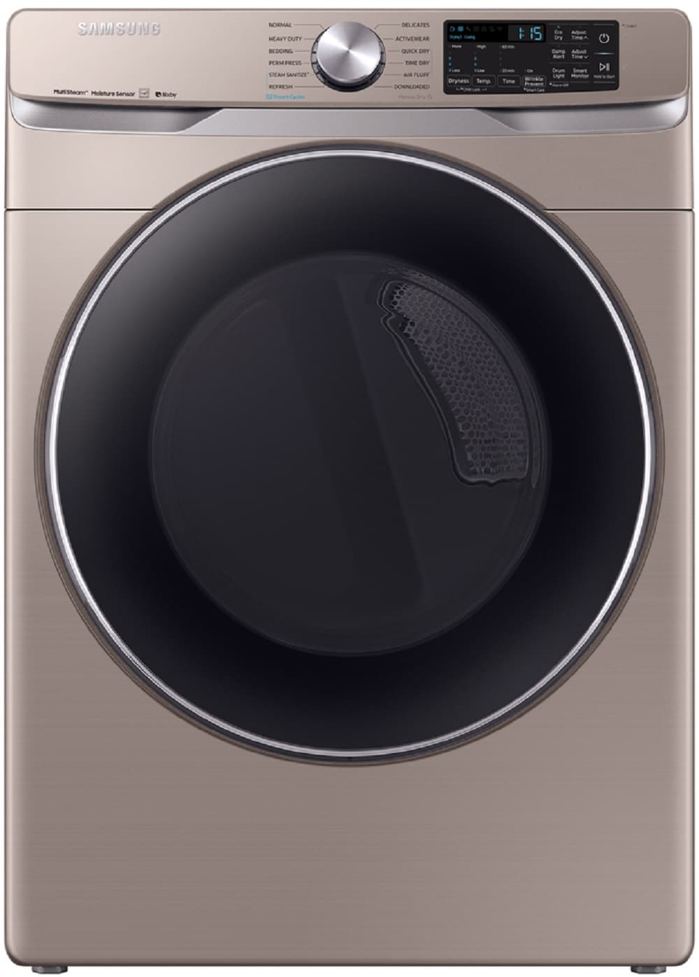 Samsung DVG45R6300C Smart 7.5-cu ft Reversible Side Swing DoorDoorStackable Steam Cycle Gas Dryer (Champagne) ENERGY STAR
