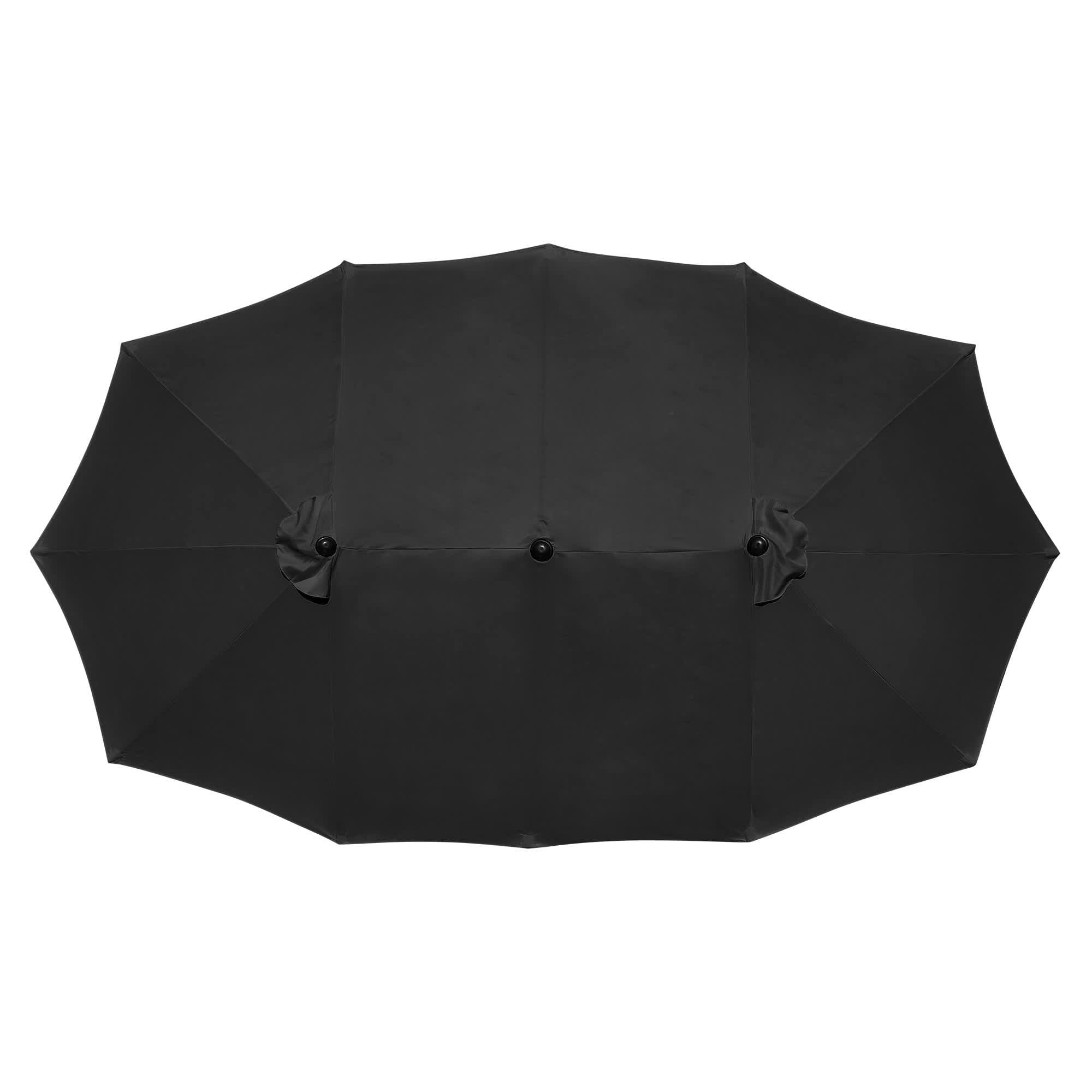 Yescom 07UMC012-14D-06-LO 14 Ft Double Sided Umbrella Replacement Canopy Market Table Top Outdoor Poolside