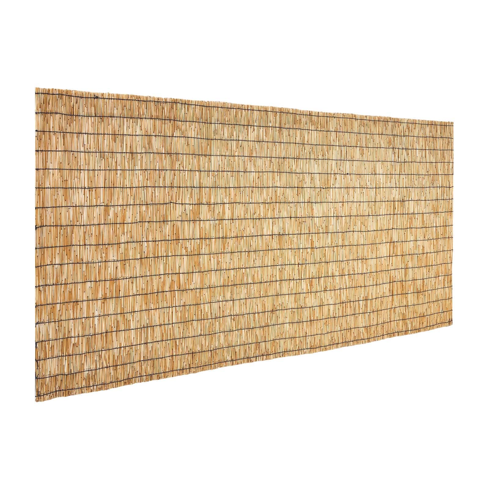 VEVOR Natural Reed Fencing 4 ft x 16.4 ft 2 Pack Decorative Natural Reed Fencing Roll Decorative Fence for Backyard Divider Privacy Screen Panel Curtain for Balcony Patio Garden Backyard Outdoor