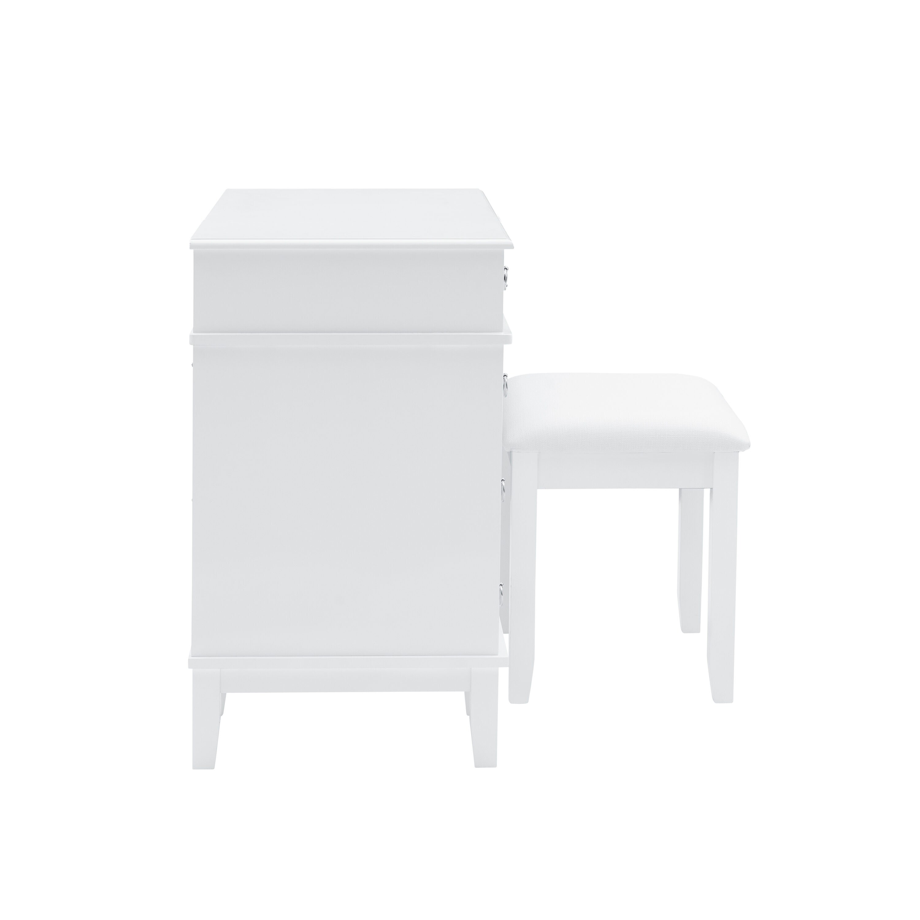 Linon 580456WHT01U Bedroom-Vanities - View #5