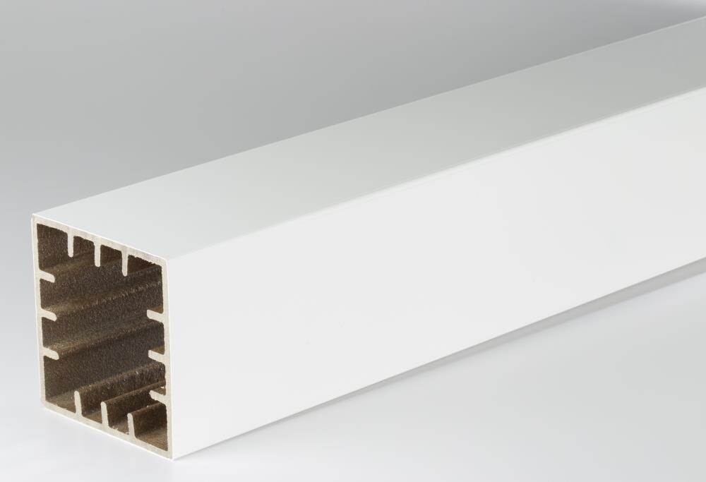 AZEK A55X55PCV54W 5-1/2-in x 5-1/2-in x 4-1/2-ft White Composite Deck Post sleeve