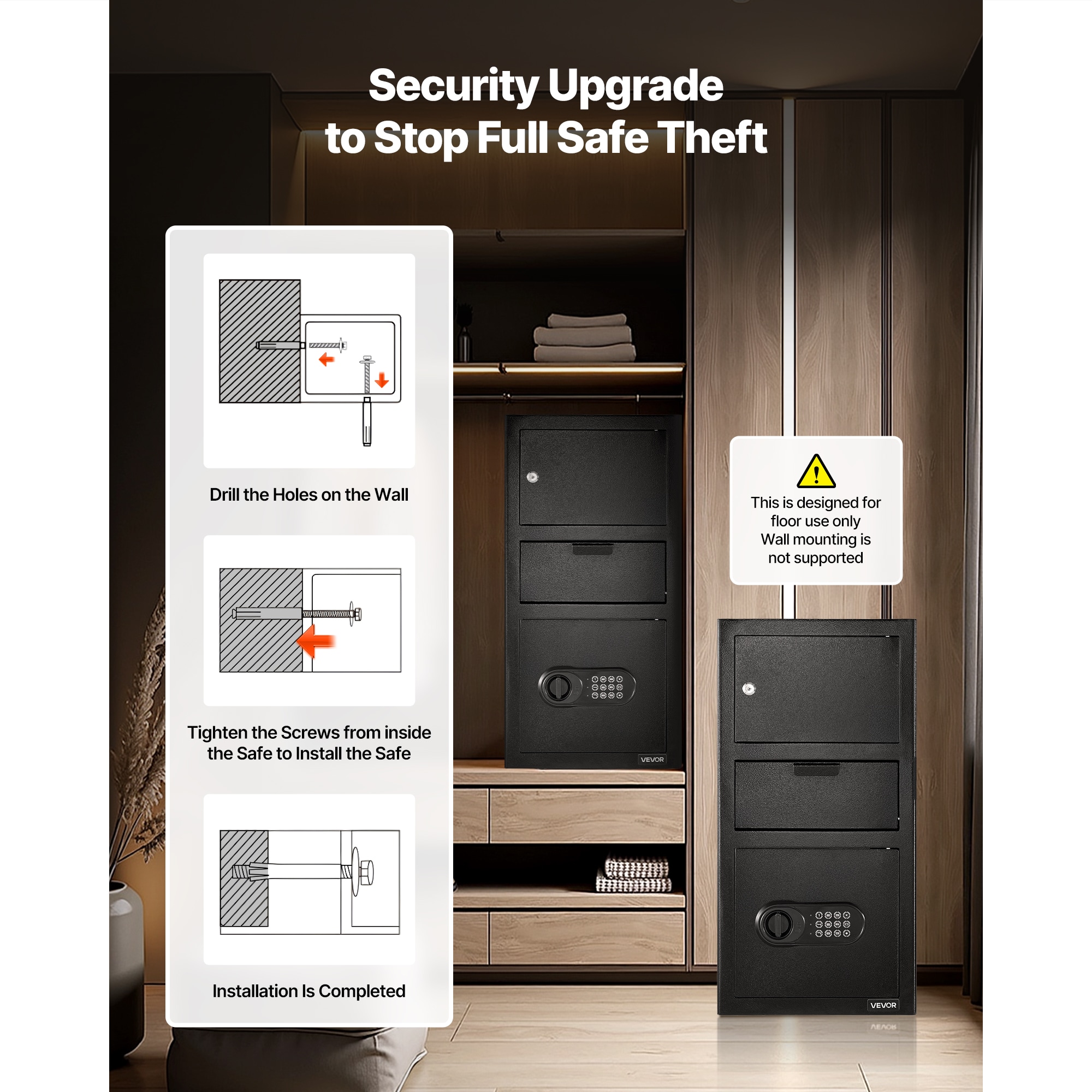 VEVOR TDSBXJ1378131EP8M0V9 Cash-Check-Safes - View #4