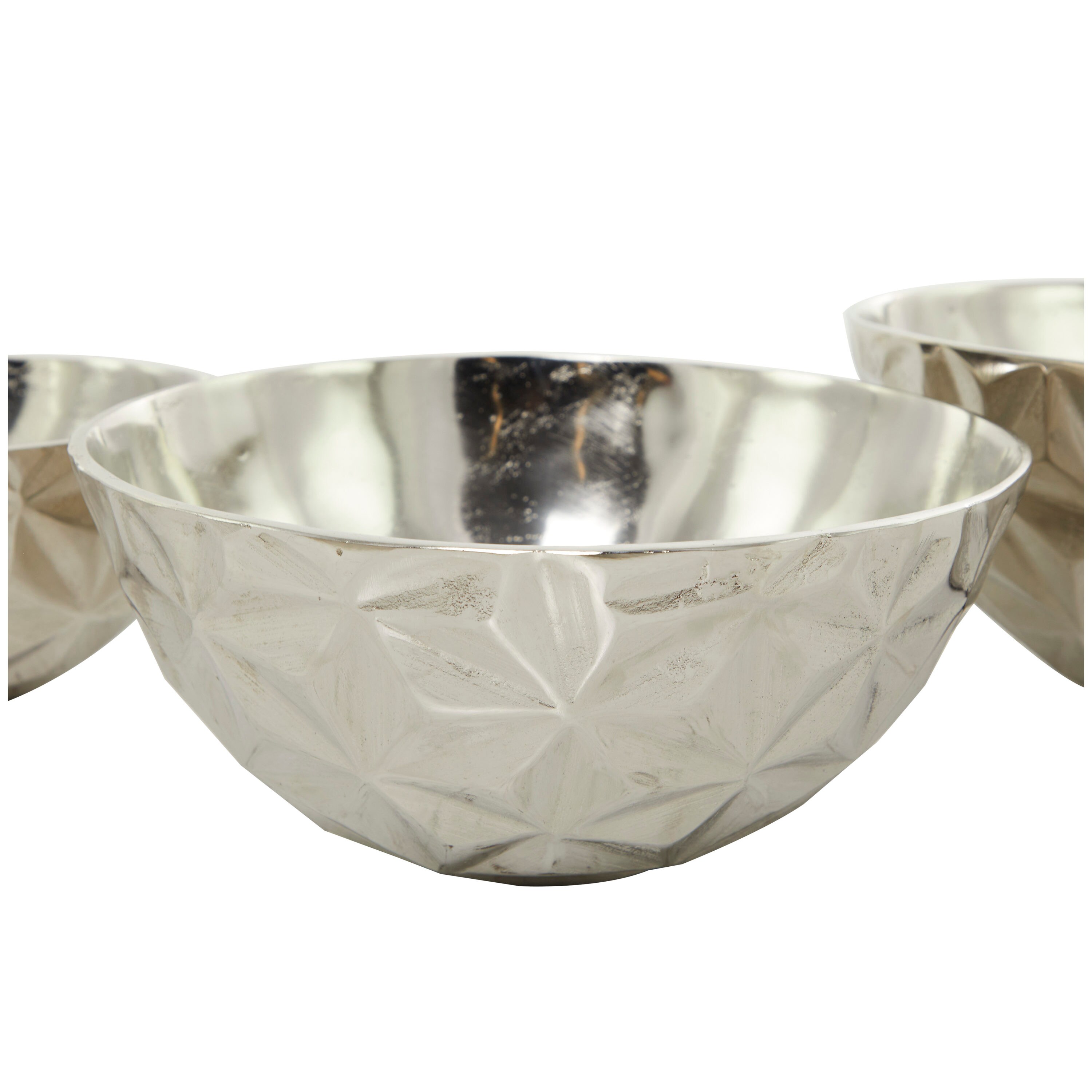 Fern Mid-Century Modern White Ceramic Mixing Bowls, Set of 3 + Reviews