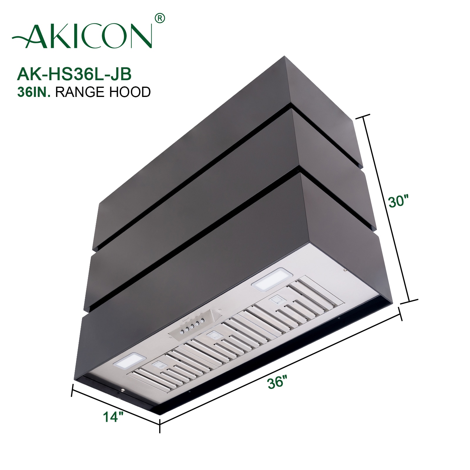 Akicon AK-HS36L-JB Wall-Mounted-Range-Hoods - View #6