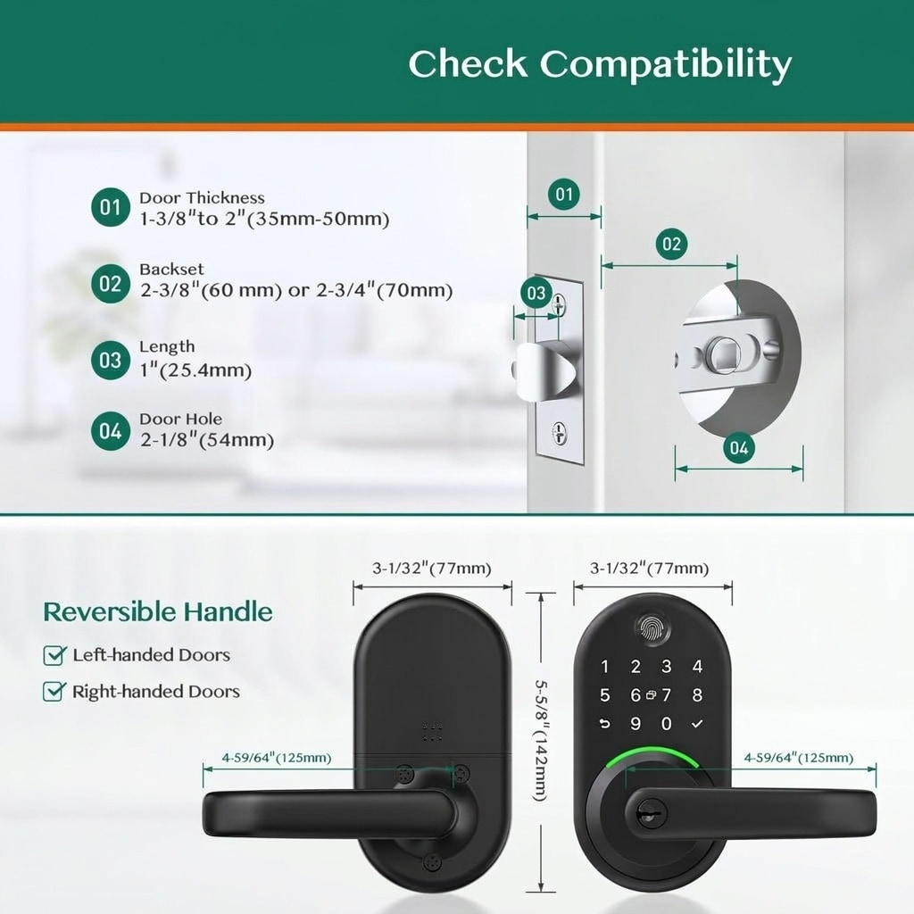 Etokfoks LETINCY30 Electronic-Door-Locks - View #5