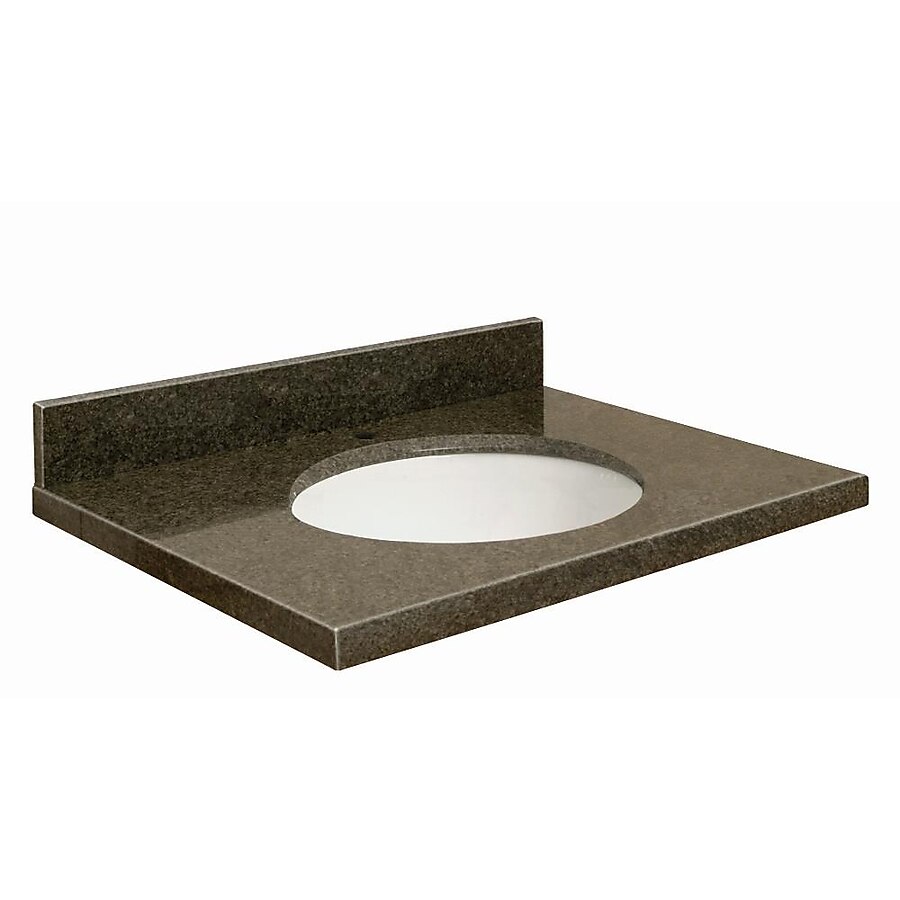 Transolid 25-in Sea Green Granite Bathroom Vanity Top Transolid 25-in Sea Green Granite Bathroom Vanity Top