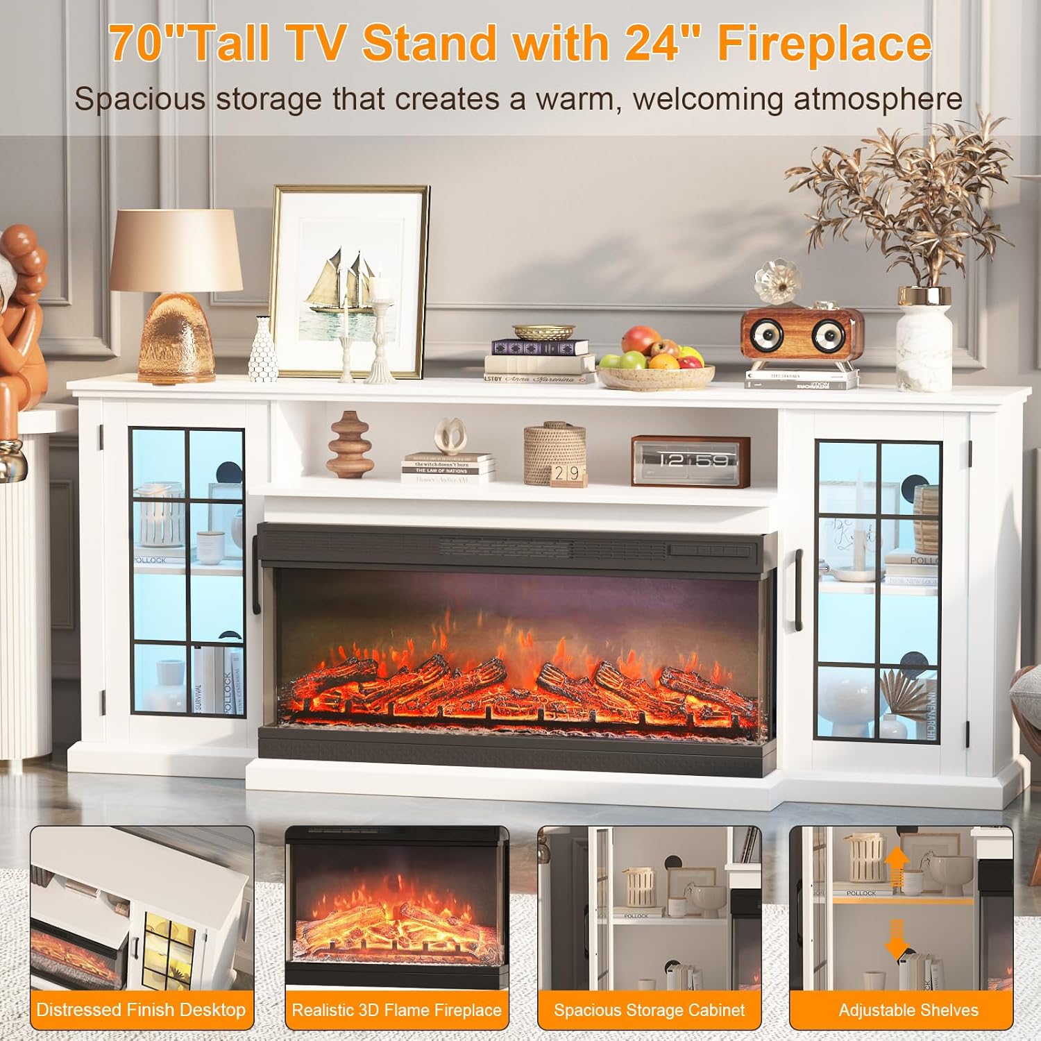 Qeetex DBL-PHK-34J5FXYJ Electric-Fireplaces - View #6