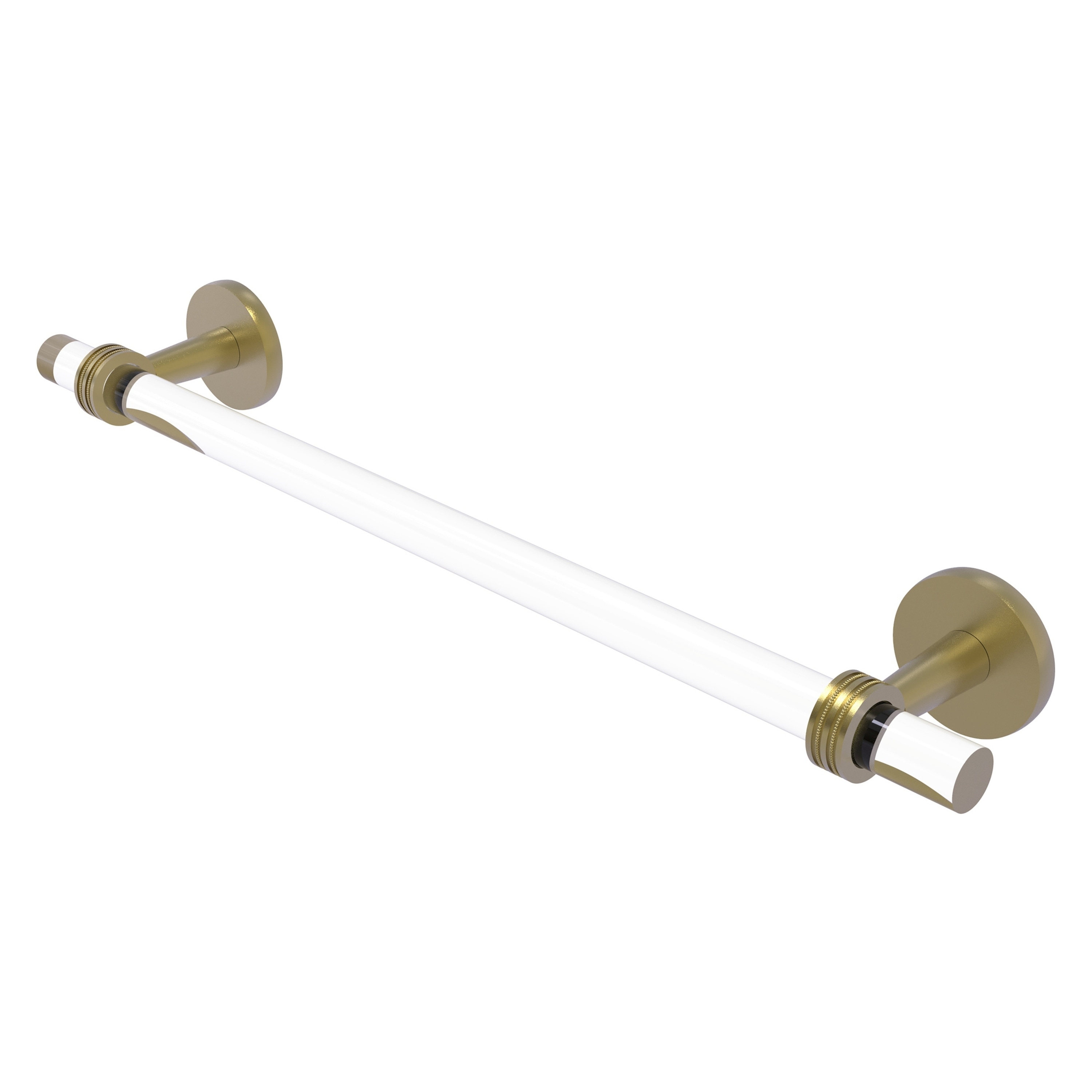 Allied Brass CV-41D-30-SBR Clearview 30-in Satin Brass Wall mount Single Towel Bar