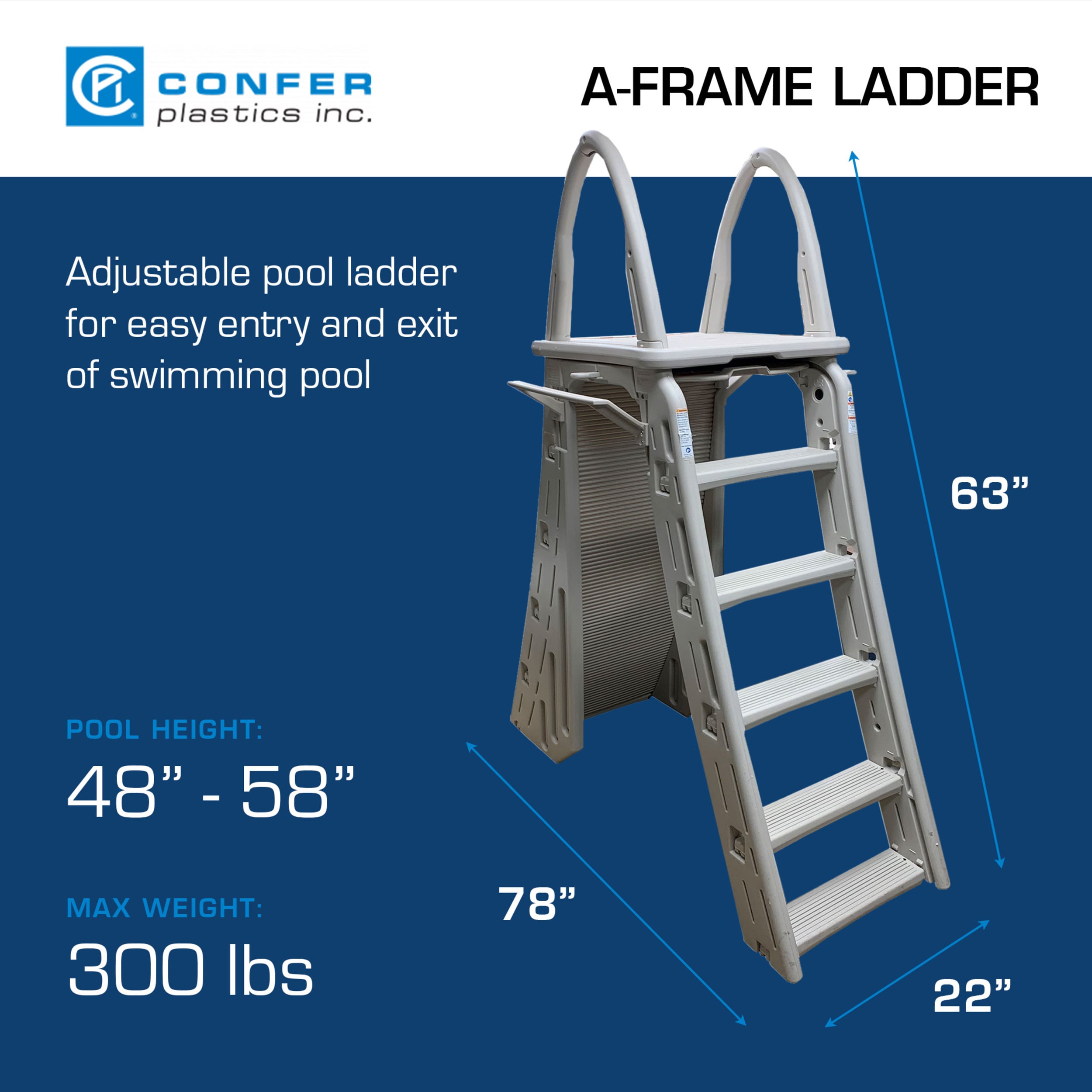 Confer 36292 Above-Ground-Pool-Lad-Steps - View #6