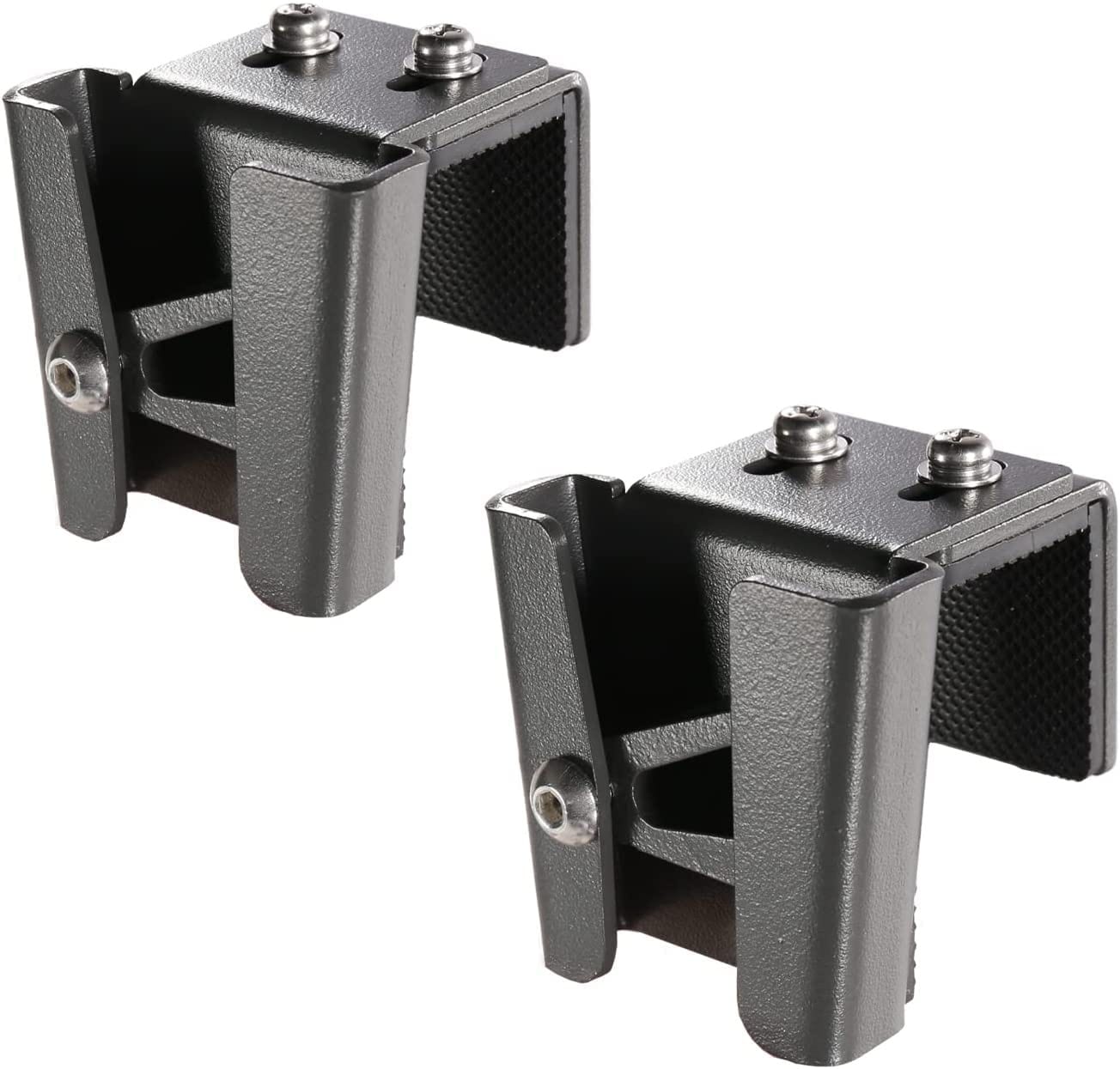 Etokfoks  Stainless Steel Pontoon Fender Clips with Spring for Square Rails Adjustable Boat Bumper Hangers