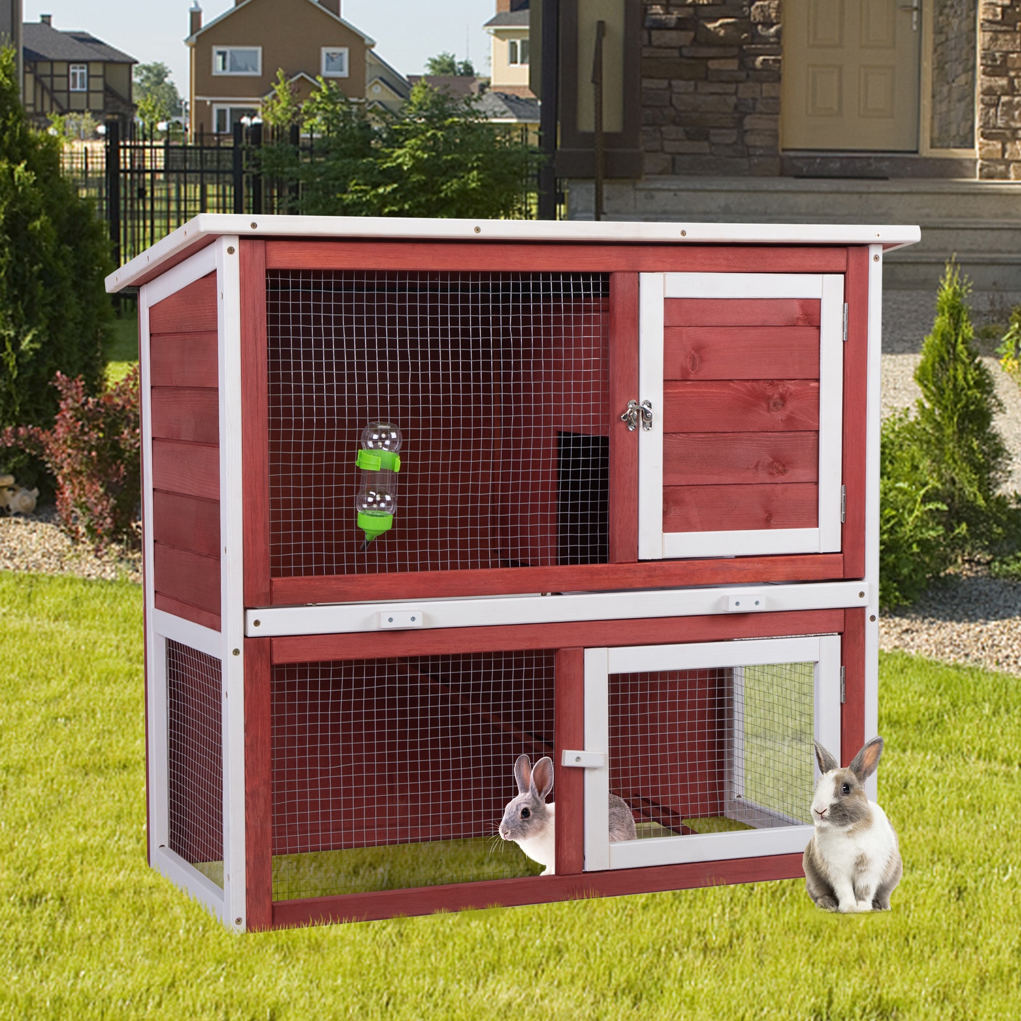 Siavonce XHP3JZW Chicken-Coops-Rabbit-Hutches - View #13