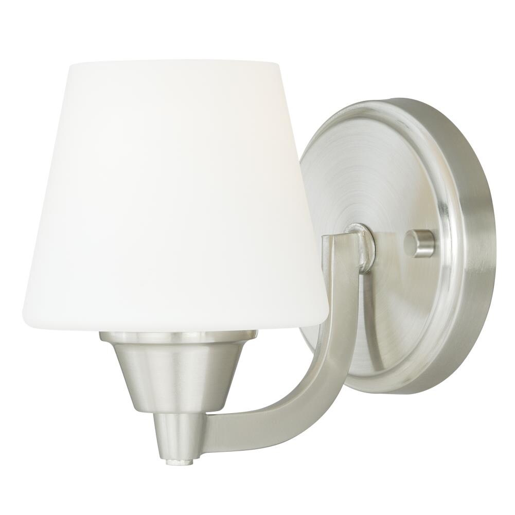Cascadia W0097 Calais 1-Light Satin Nickel Transitional Vanity Light