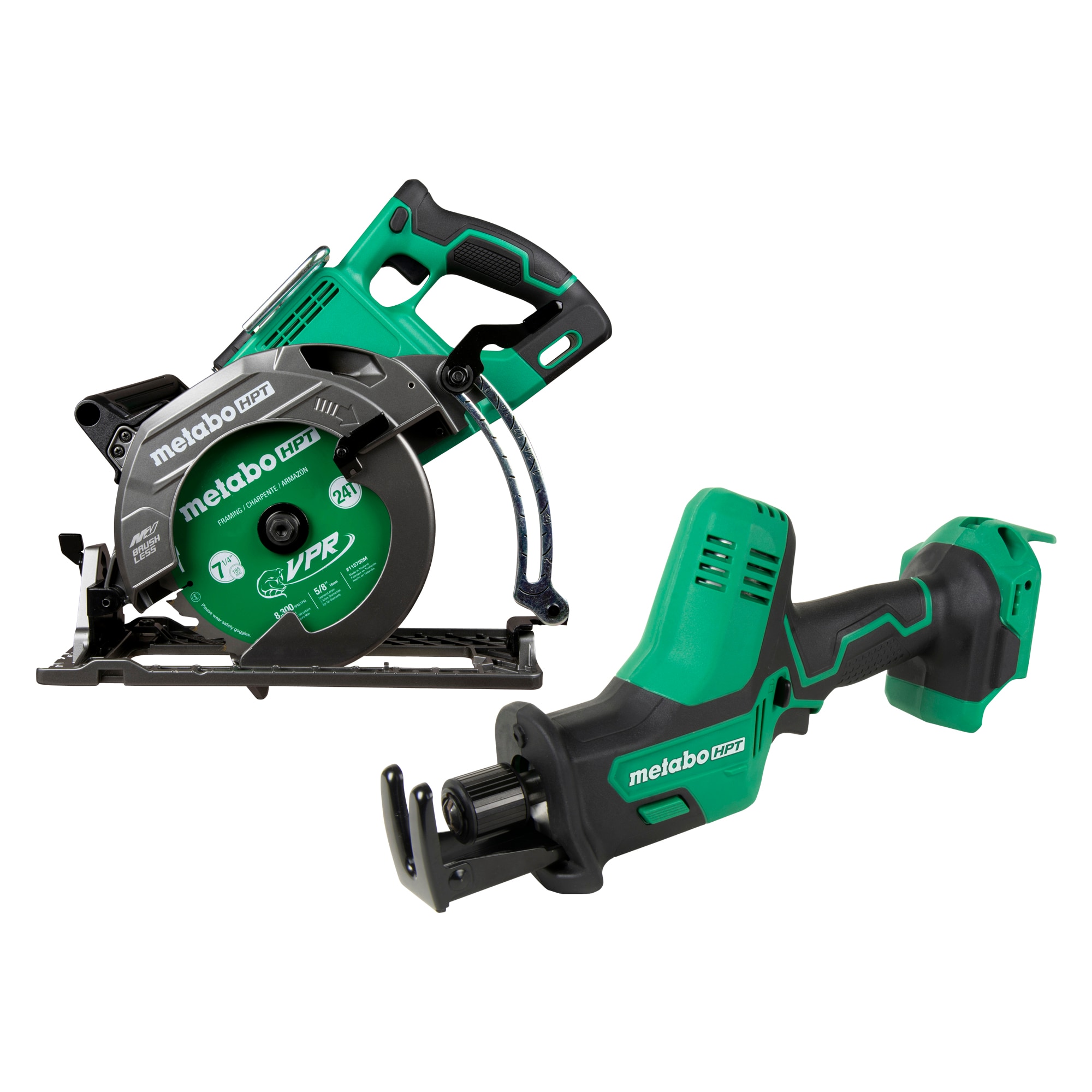 Metabo HPT MultiVolt 36-Volt 7-1/4-in Brushless Cordless Rear Handle Circular Saw with
