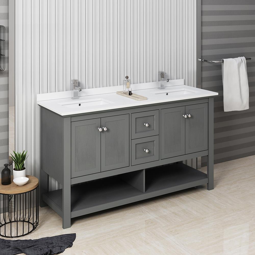 Fresca FCB2360VG-D-CWH-U Bath-Vanity-Combo - View #3