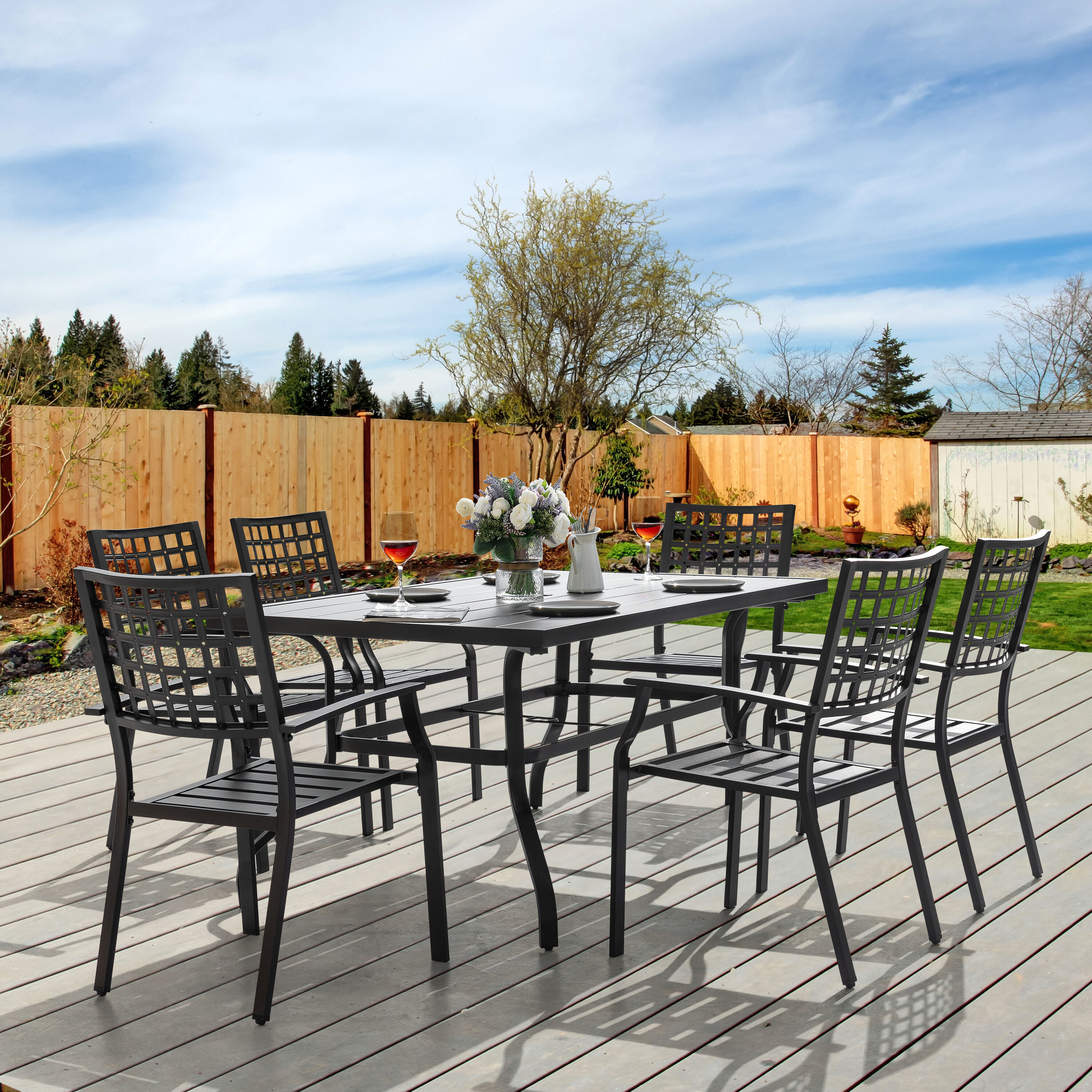 Nuu Garden SD1342-T3BK Patio-Dining-Sets - View #10