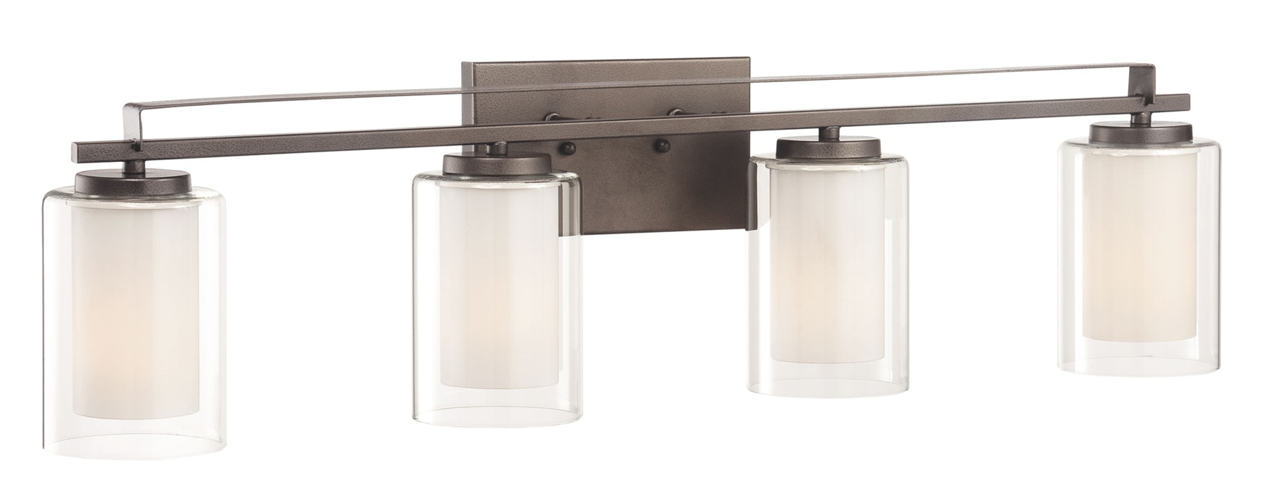 Minka Lavery Parsons Studio 32.5-in 4-Light Smoked Iron Modern ...