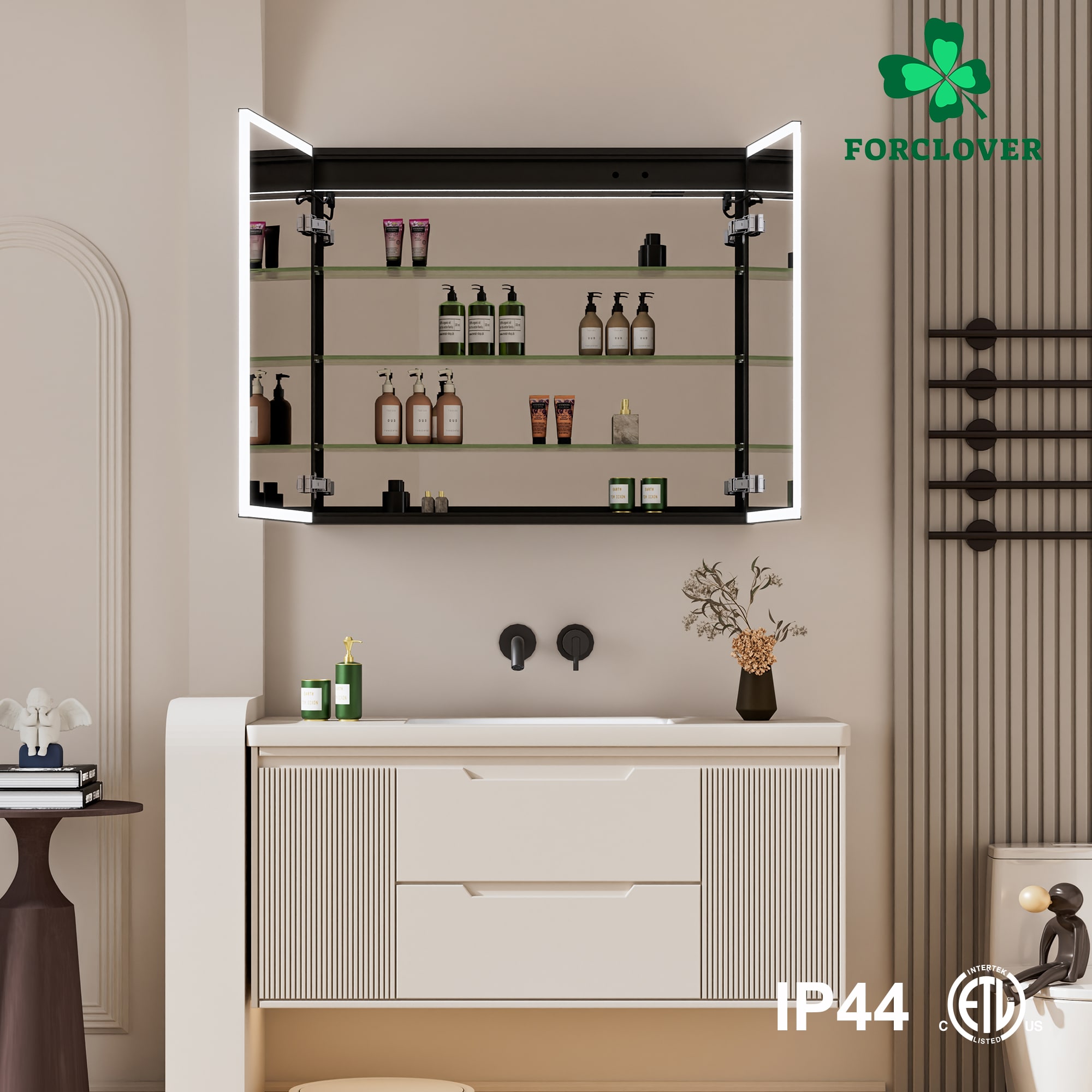 Forclover MF03ZC-BK3630 Bathroom-Medicine-Cabinets - View #11