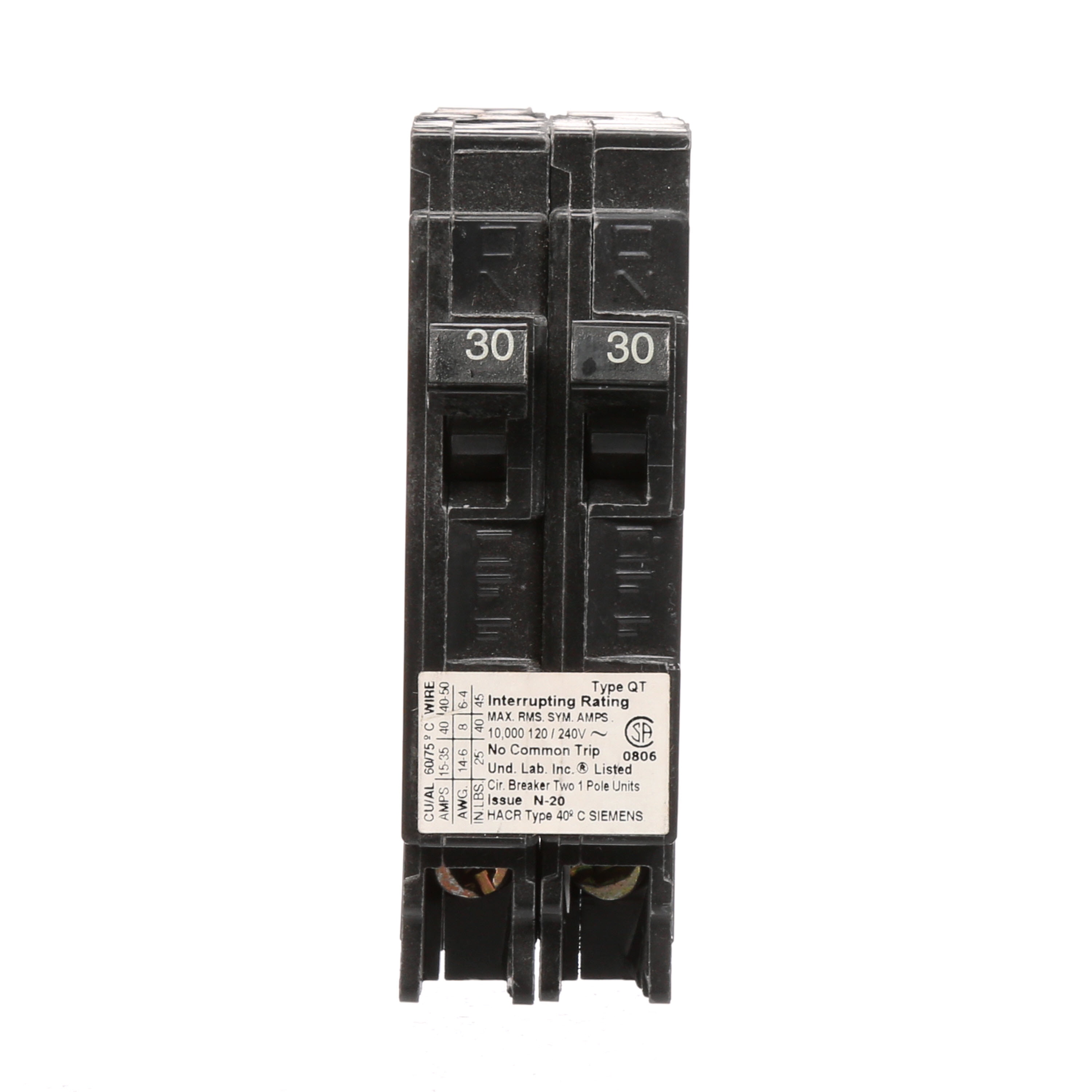 Siemens Q3030NC Circuit-Breakers - View #2
