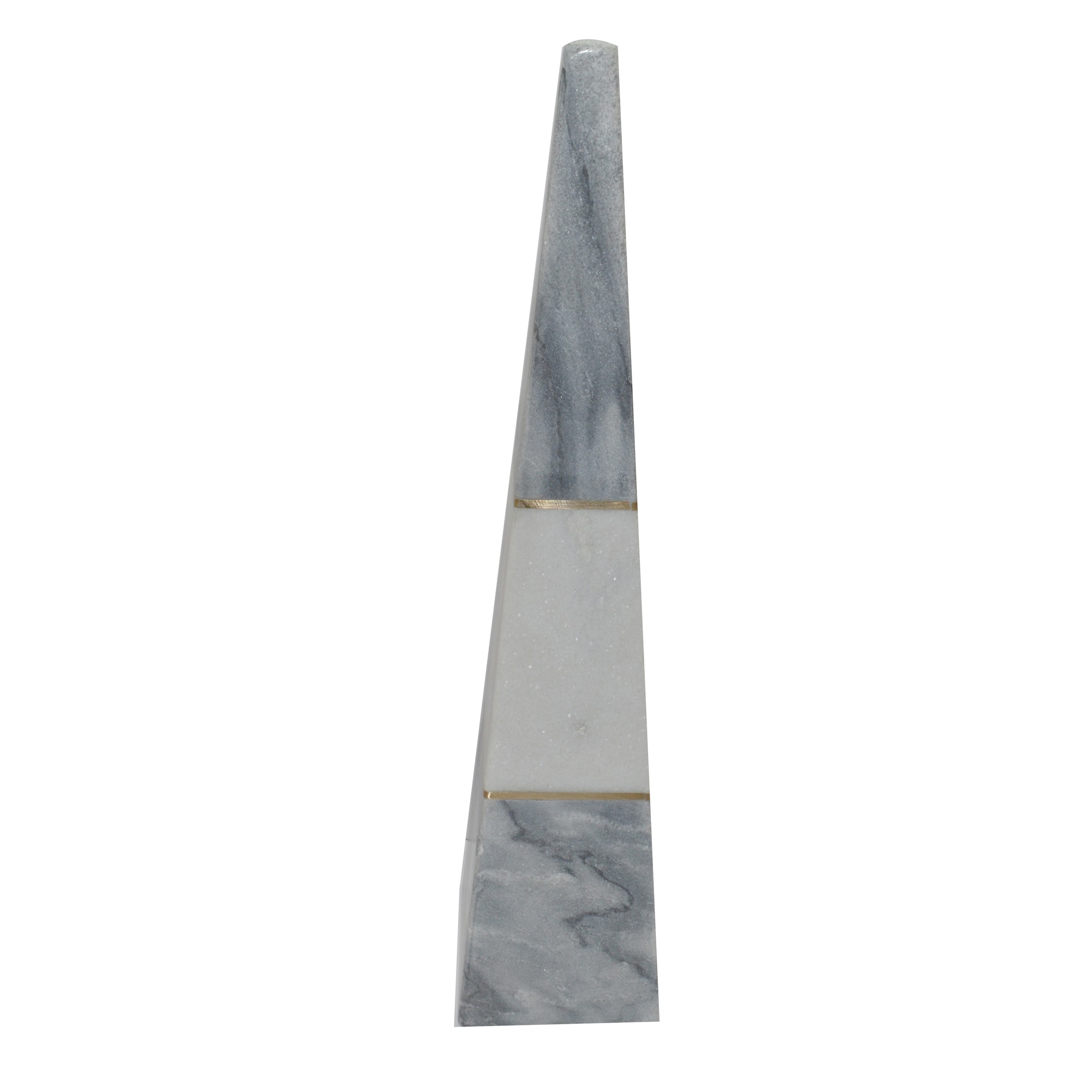 Sagebrook Home 15222 Gray Marble Modern Sculpture