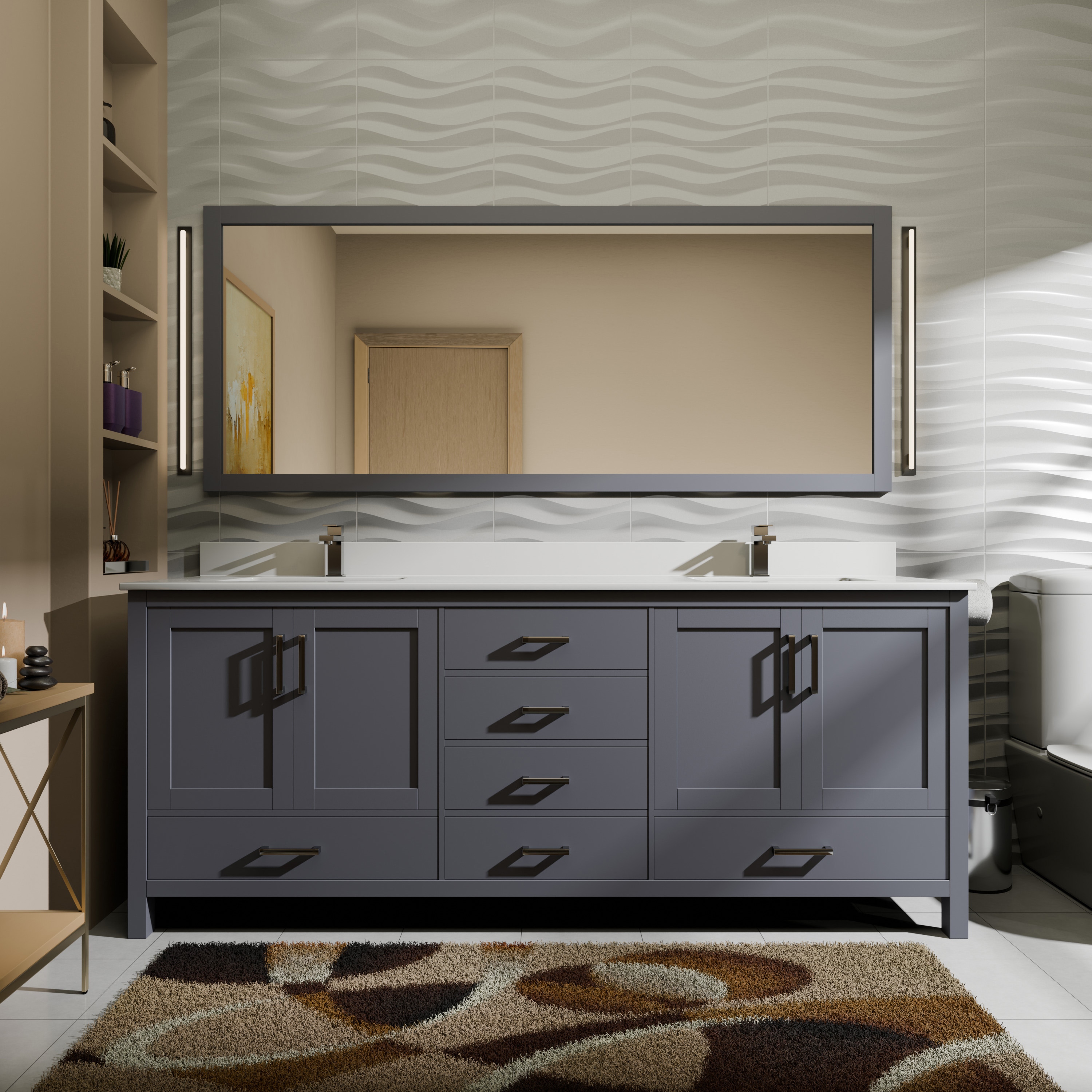 Lexora LJ342272DBWQ000 Bath-Vanity-Combo - View #2