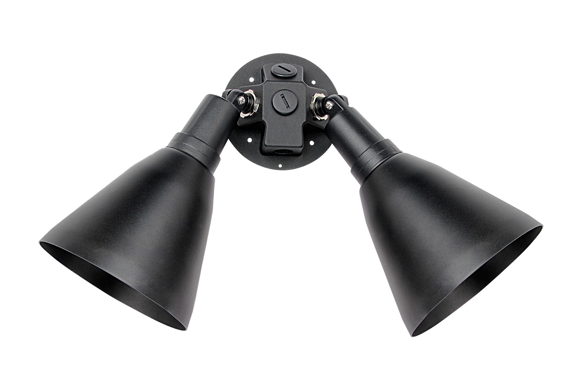 Maxim Lighting 92006BK Spots 2 -Light 13-in H Matte Black Hardwired Outdoor Wall Light