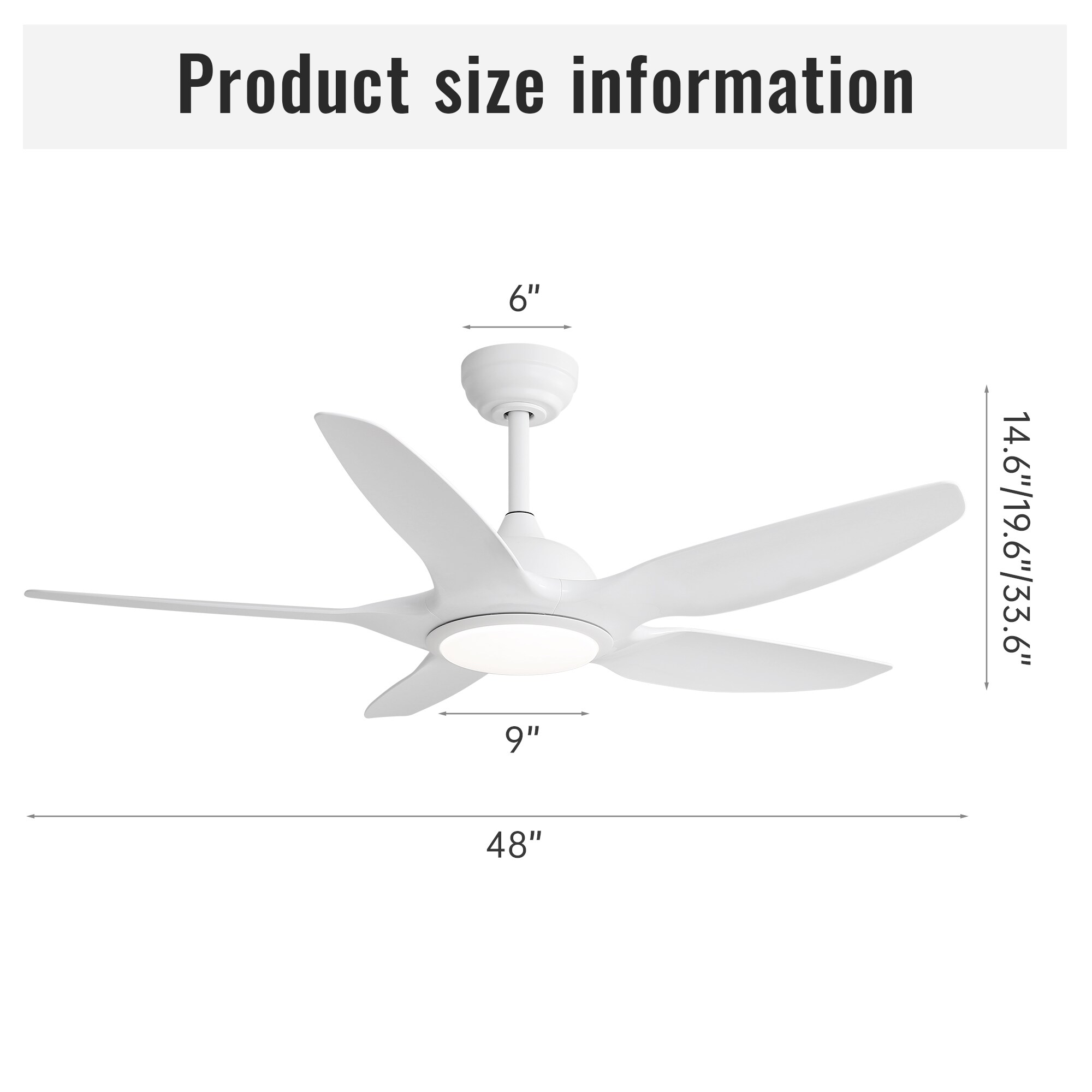 Yardreeze KBS-48K022-WH Ceiling-Fans - View #5