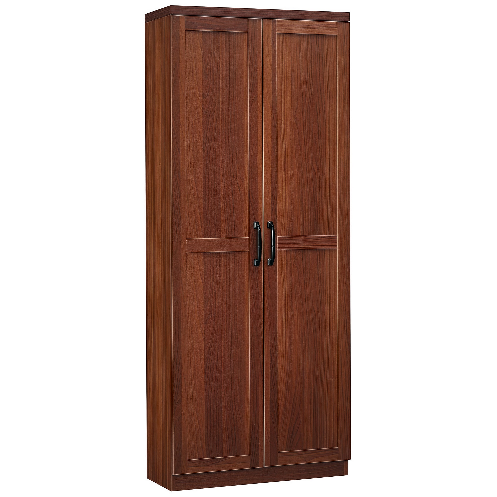 HomCom 835-540V81BN 63In 2-Door Kitchen Pantry Freestanding Storage Cabinet with 5-tier Shelving and 2 Adjustable Shelves for Dining Room Brown