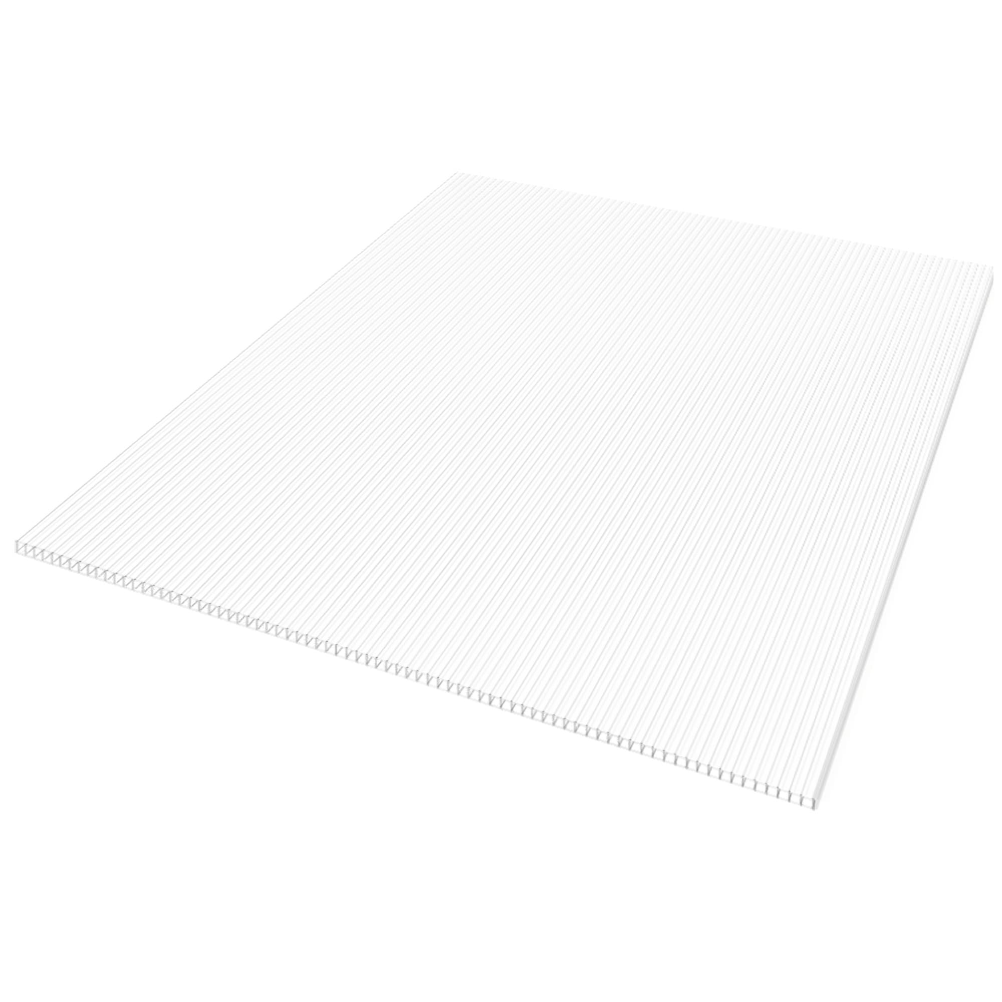 Sunlite 4-ft x 4-ft Corrugated White Opal Polycarbonate plastic Roof Panel #193171
