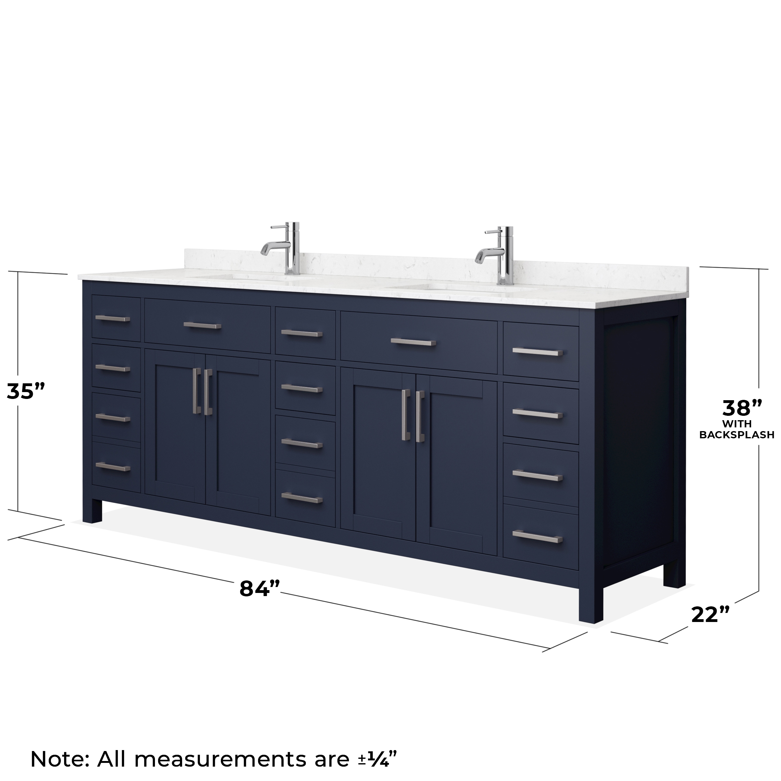 Wyndham Collection WCG242484DBNCCUNSMXX Bath-Vanity-Combo - View #5