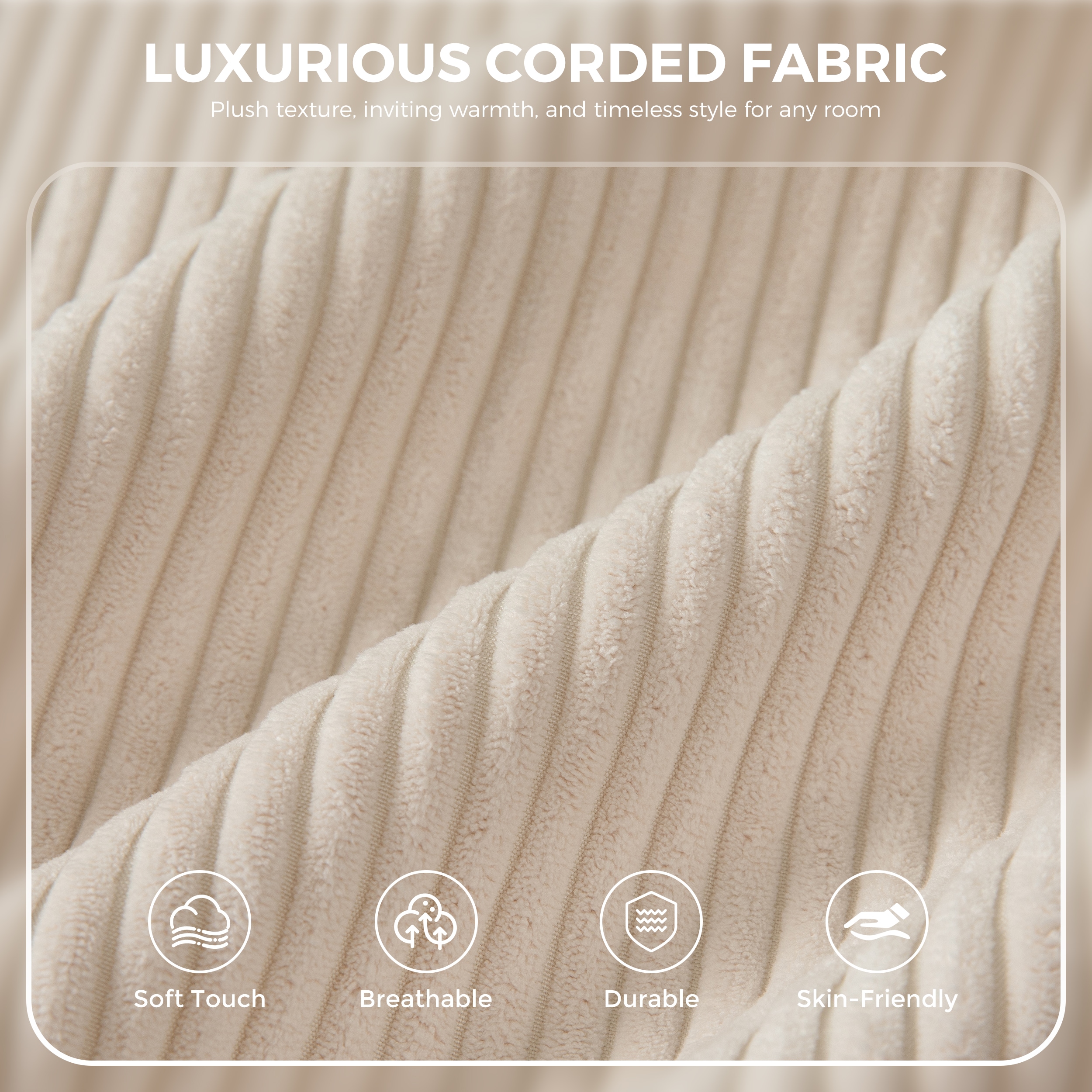 MAXYOYO M1-A121-BEIGE+104 Sofas-Loveseats - View #9