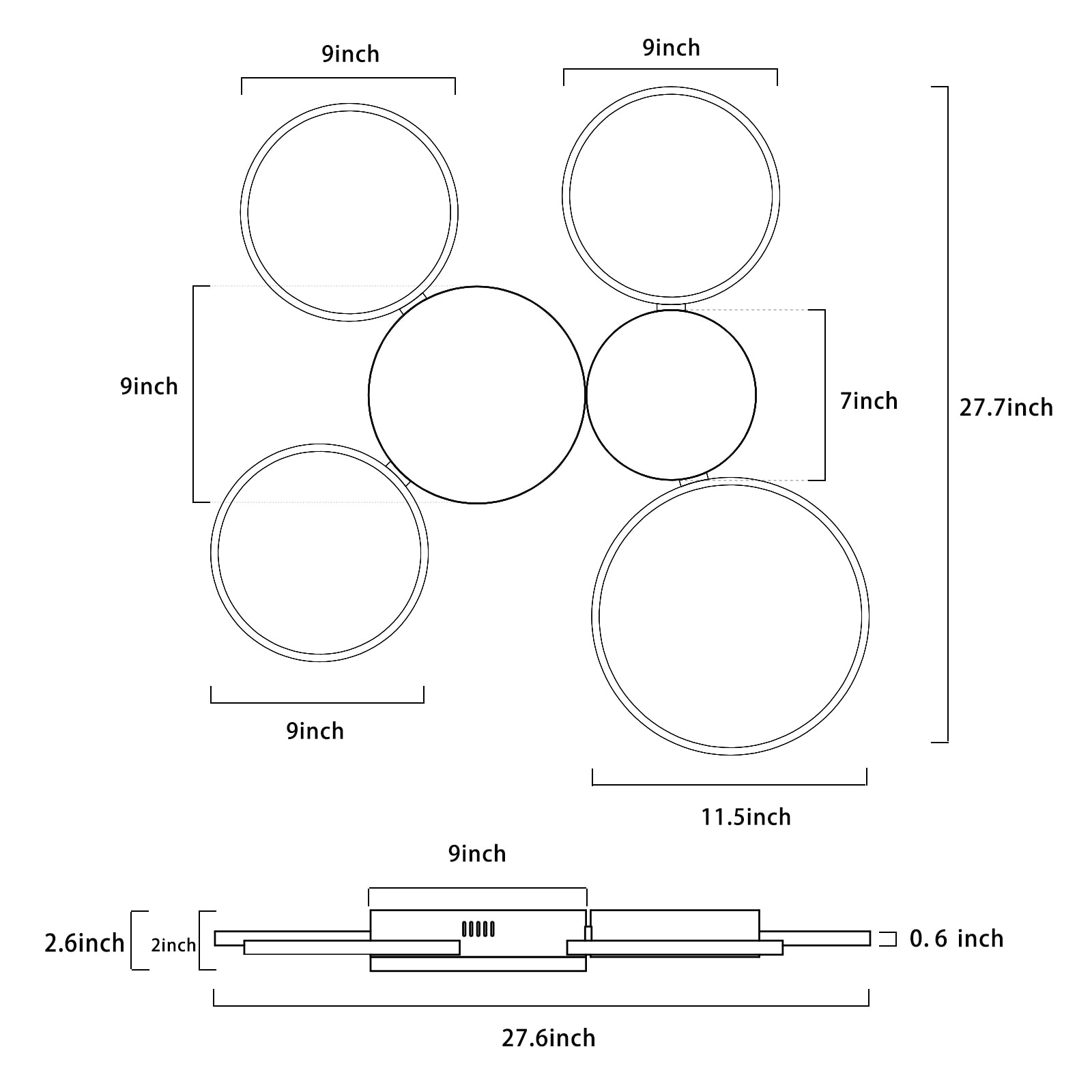 WELLFOR EX-CL8454R flushmounts - View #7