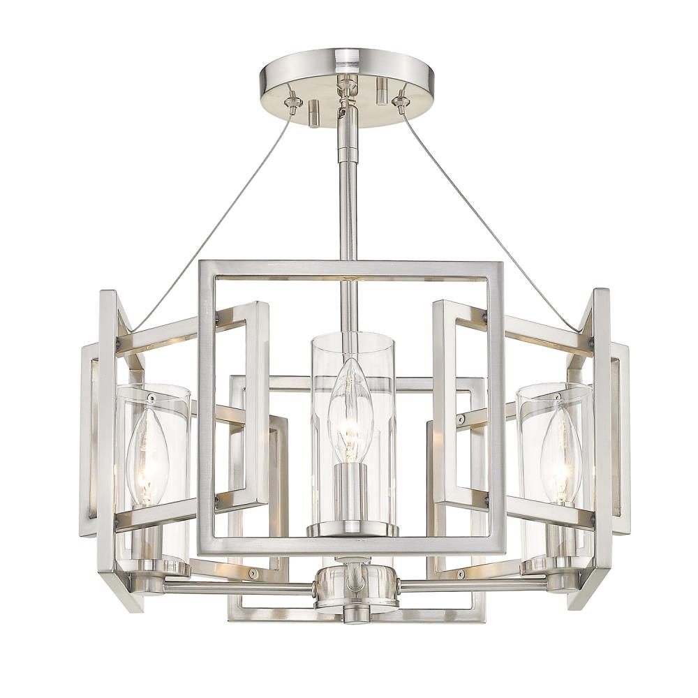 Golden Lighting 6068-4P PW Pendant-Lights - View #3