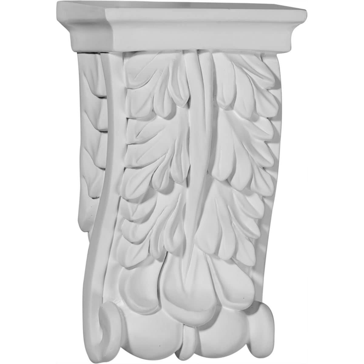 Ekena Millwork COR03X05X01OX 3.125-in x 1.5-in x 5.125-in Primed White Urethane Paintable Corbel