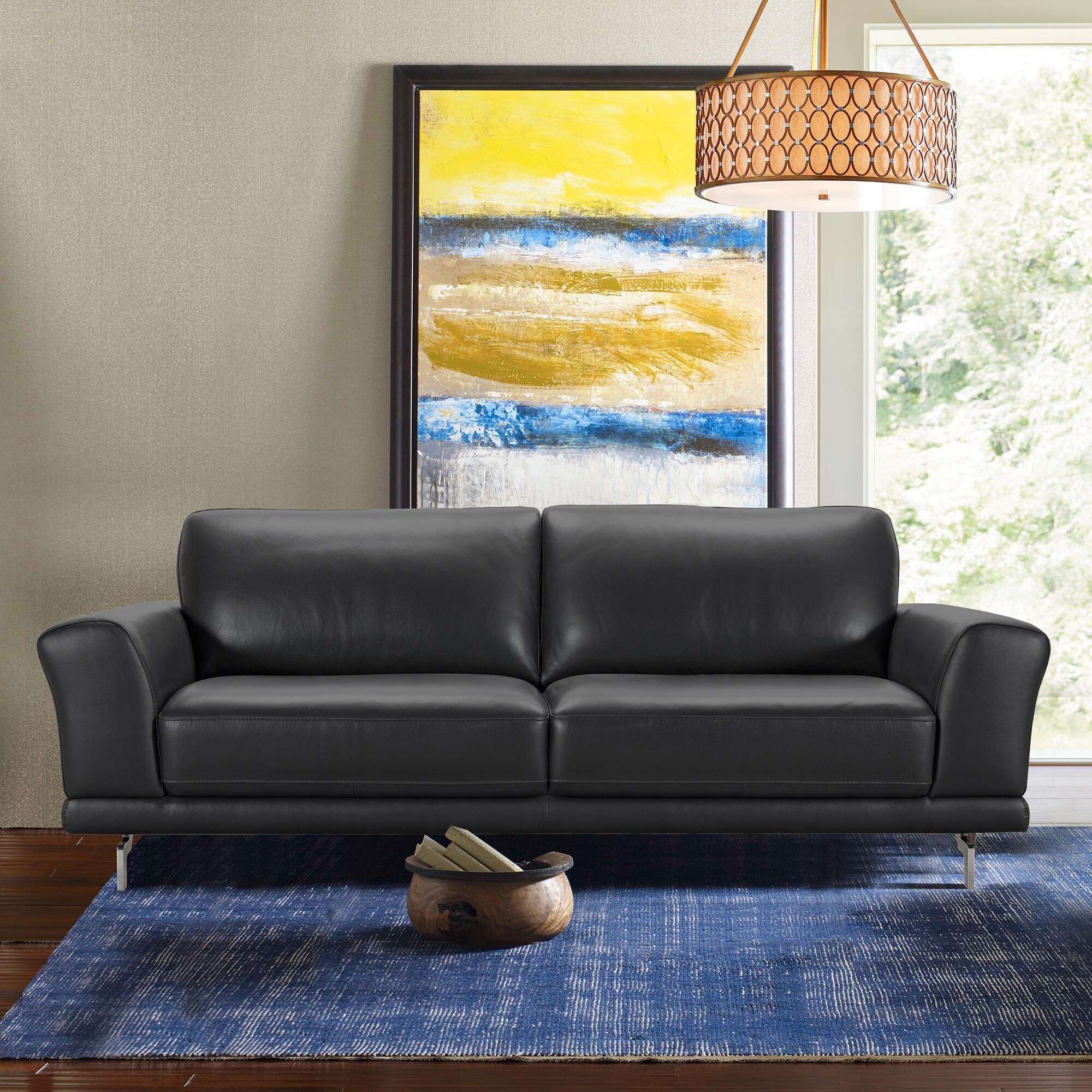 Armen Living LCEV3BL Sofas-Loveseats - View #5