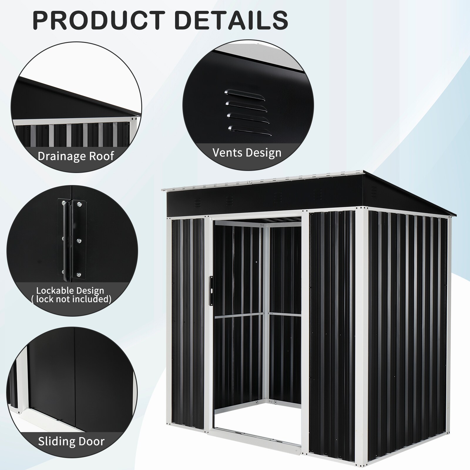 Winado LO1G55000168+9 Metal-Storage-Buildings-Sheds - View #2