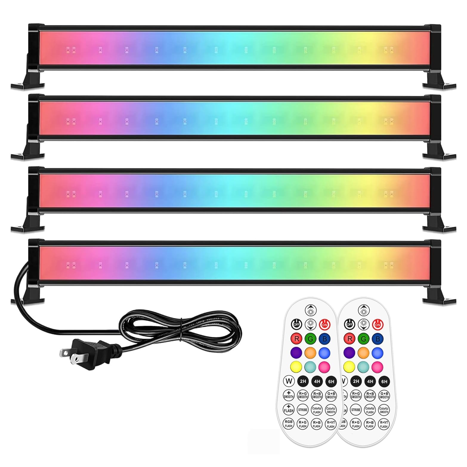 Oyezvary  25W RGBW Wall Wash Light Bar Outdoor LED Color Changing Light IP66 Waterproof Remote Control Timer Memory for Landscape Party Stage 4