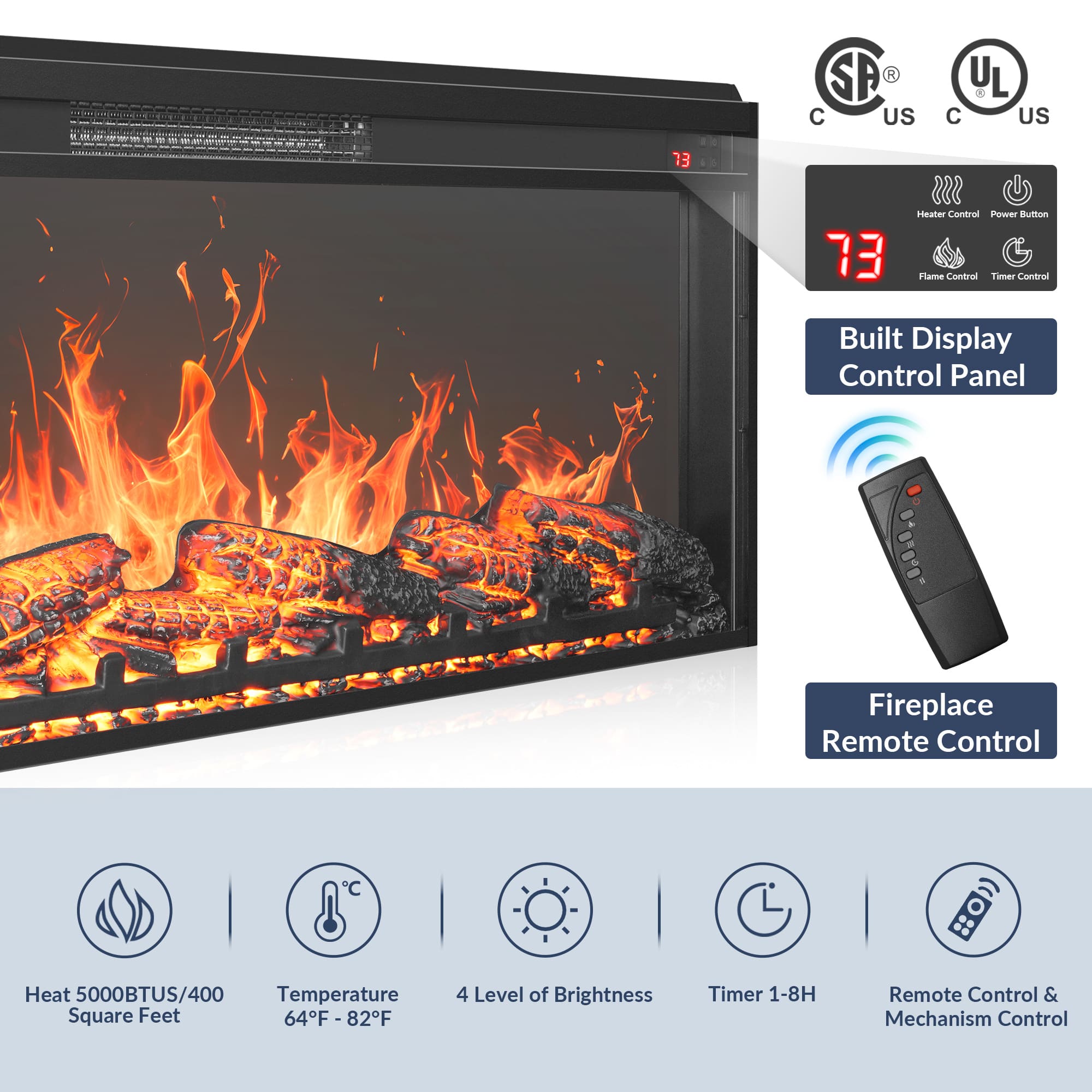 Belleze 014-HG-41863-CAM+348 Tv-Stands - View #4