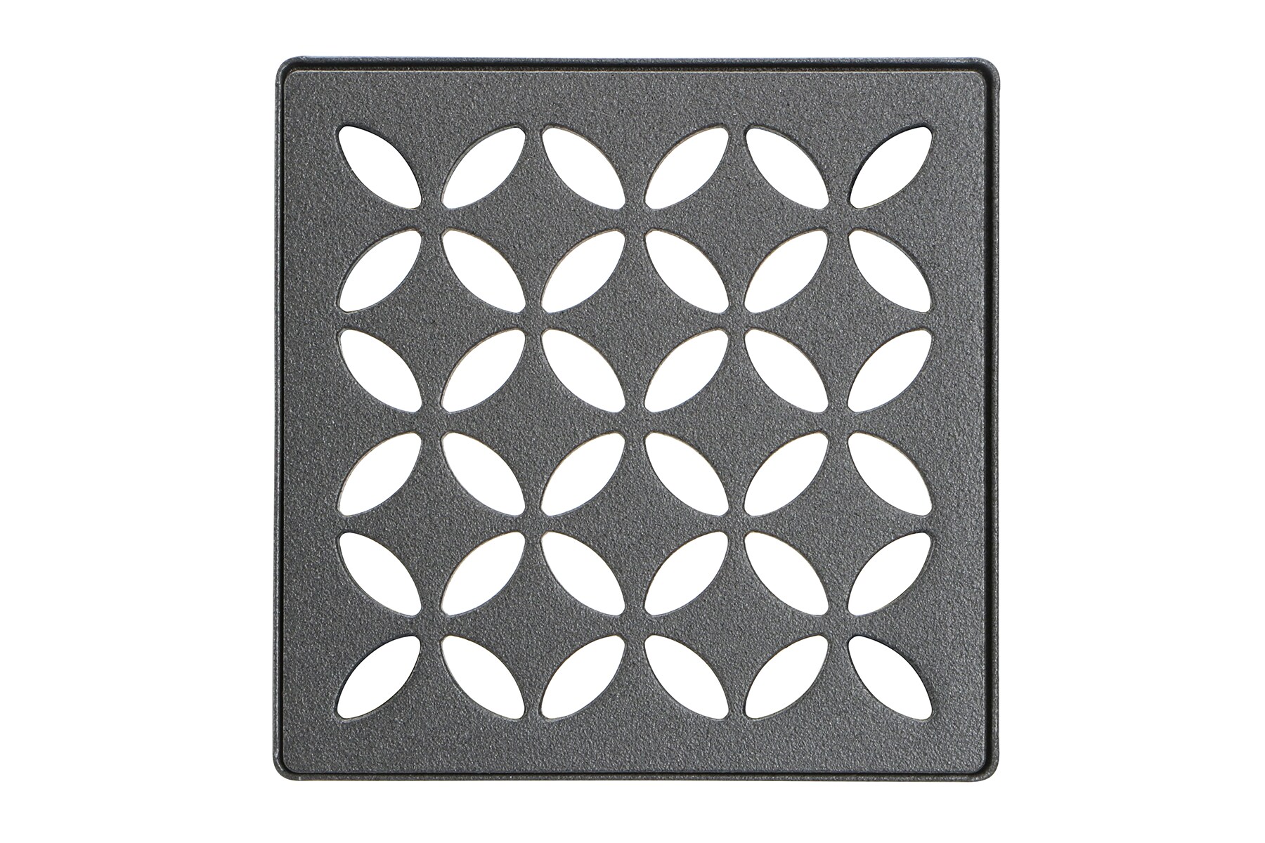 Schluter Systems KDIF4GRKTSDAD5 Kerdi-drain Grate Kit 4 In Dark Anthracite Floral